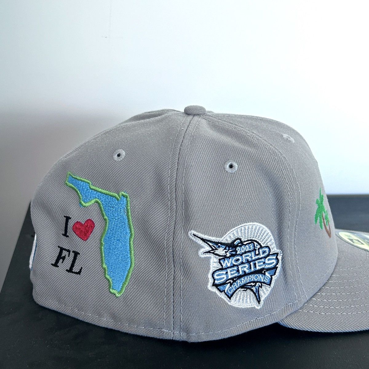 New Era *7 3/4* 1-of-1 NEW ERA Florida Miami Marlin Exclusive Fitted Size ONE SIZE - 6 Thumbnail