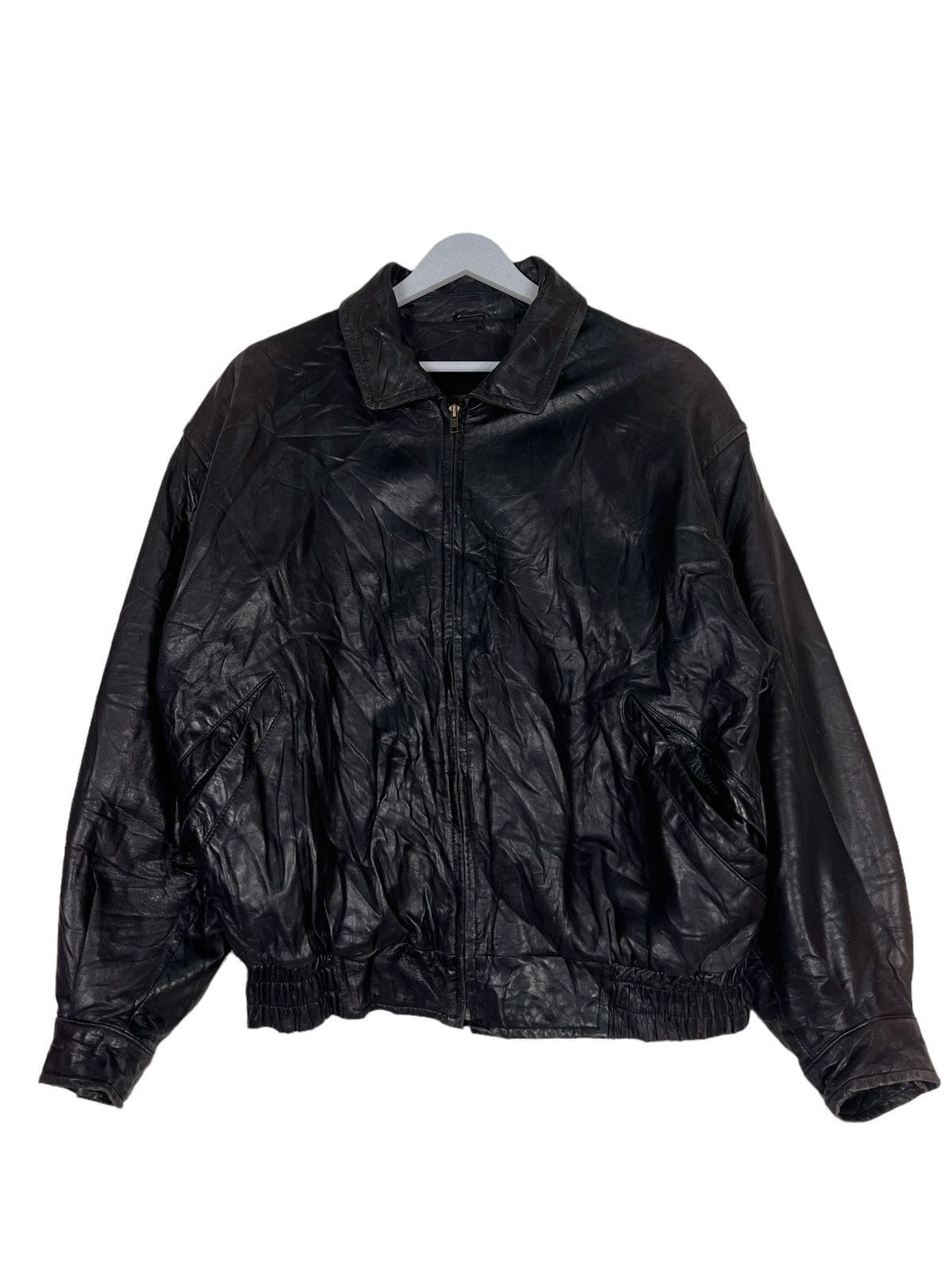 Japanese Brand 🔥 ARCHIVES KA UOMO LEATHER BOMBER JACKET Size US L / EU 52-54 / 3 - 2 Thumbnail