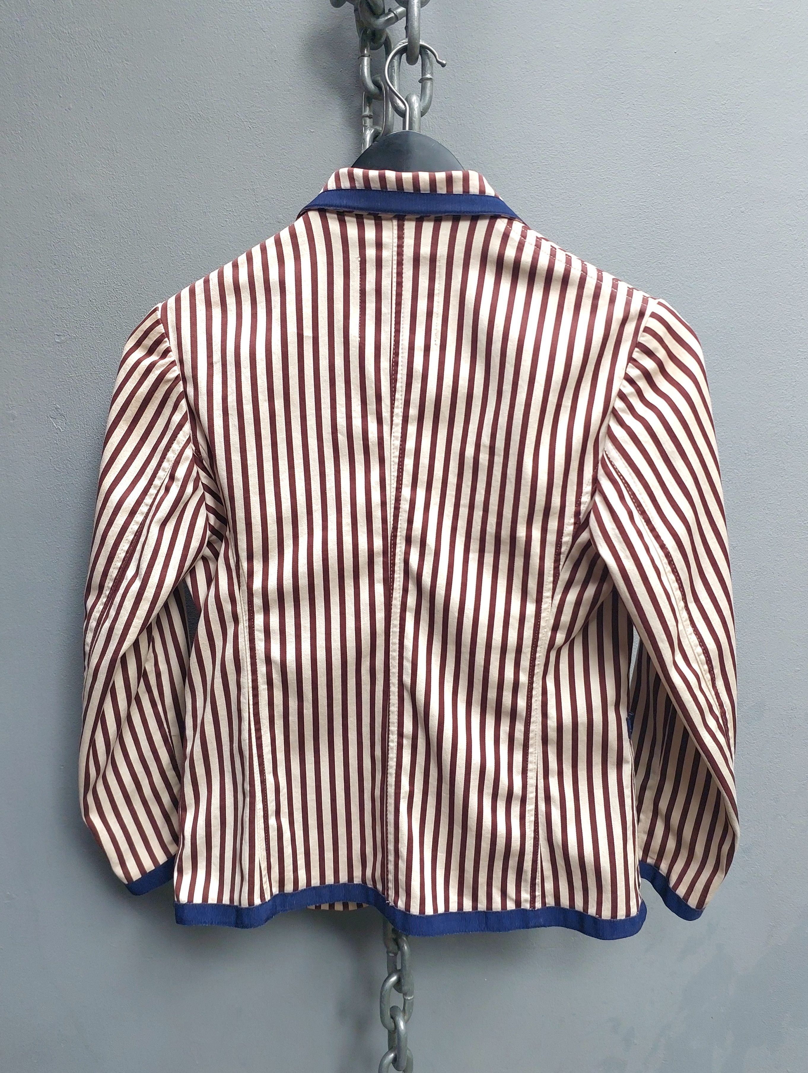 Jean Paul Gaultier Jean Paul Gaultier x Vintage Jeans Striped Blazer Size S / US 4 / IT 40 - 6 Thumbnail