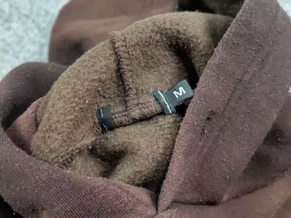 Japanese Brand 💀 Vintage 90's Sun Faded Silhouette Boxy Brown Blank Hoodie Size US M / EU 48-50 / 2 - 21 Thumbnail