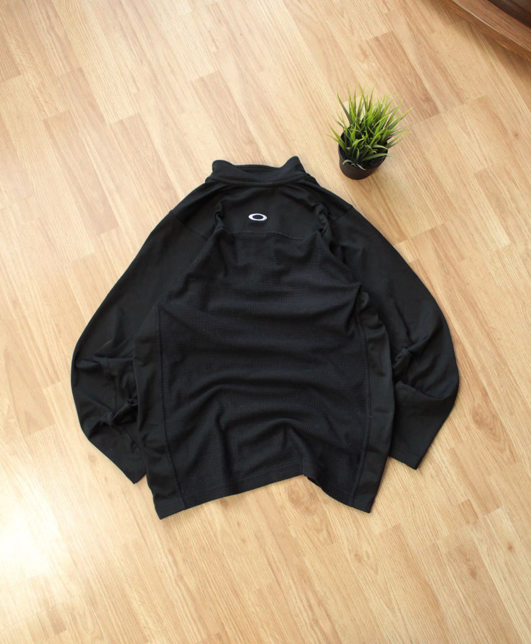 Vintage 🔥 Vintage Oakley Total Black FLEECE Jacket Gorpcore Y2K Size US M / EU 48-50 / 2 - 4 Thumbnail