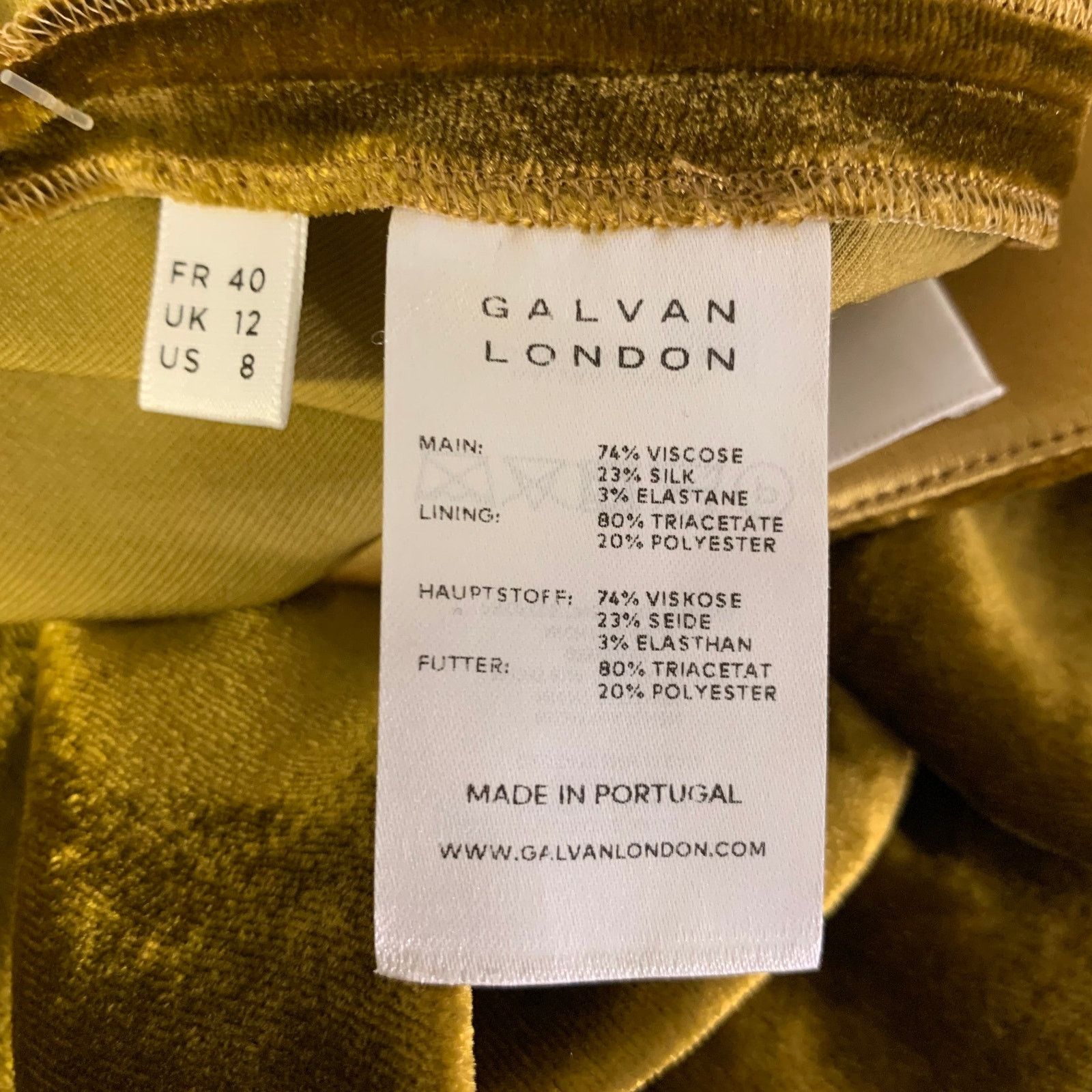 Other GALVAN LONDON Size 8 Gold Viscose Blend Palazzo Pants Size US 30 / EU 46 - 5 Thumbnail