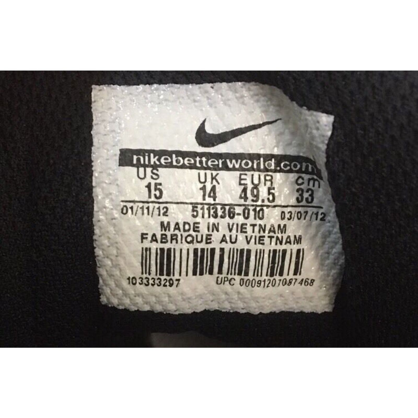 Nike Nike VAPOR STRIKE Black/Silver Football Cleats Mens Size 15 Size US 15 / EU 48 - 2 Thumbnail