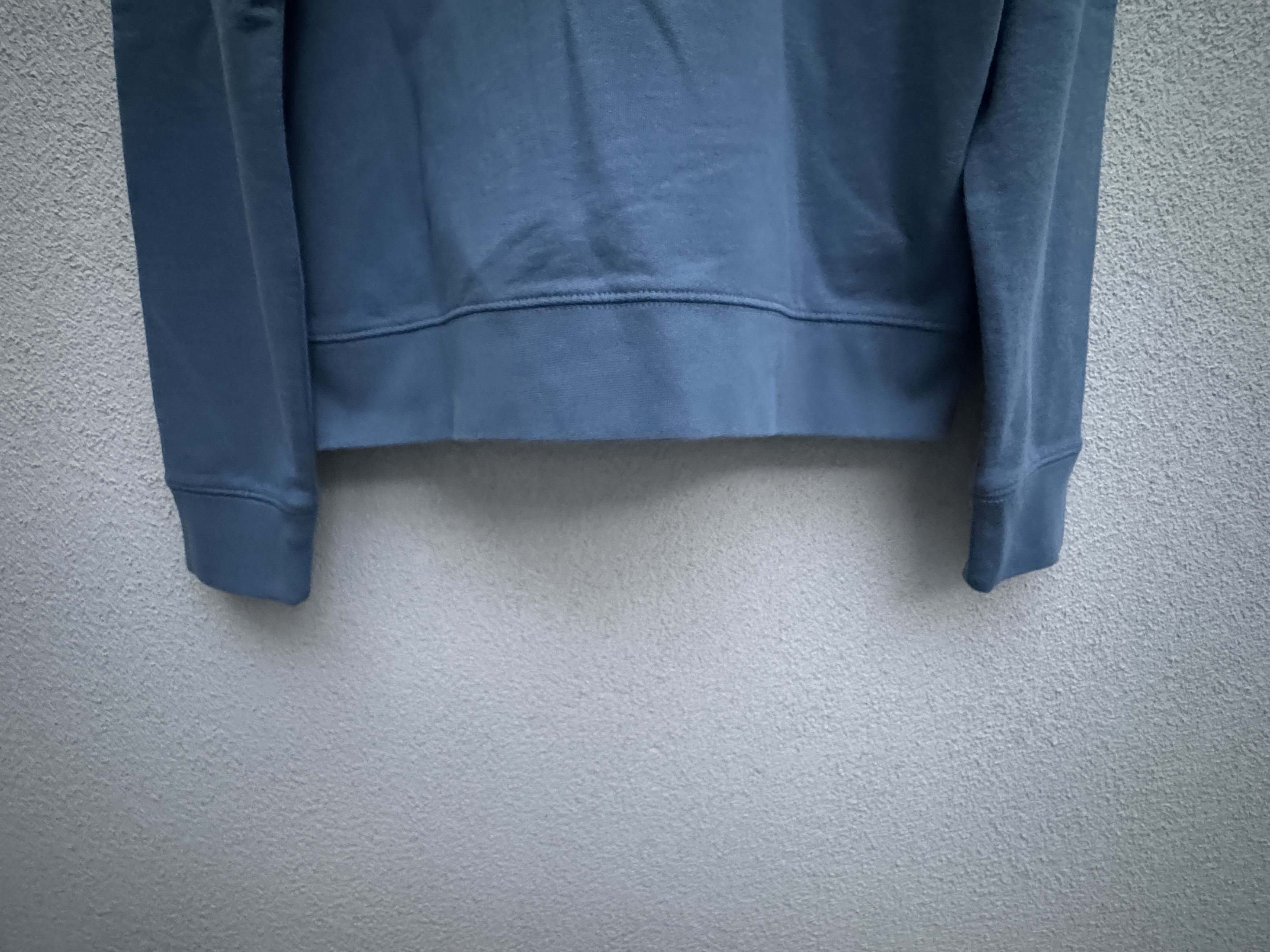 Sandro Sandro Paris Blue Cotton Glossy Flower Appliqué Hoodie M Size US M / EU 48-50 / 2 - 9 Thumbnail