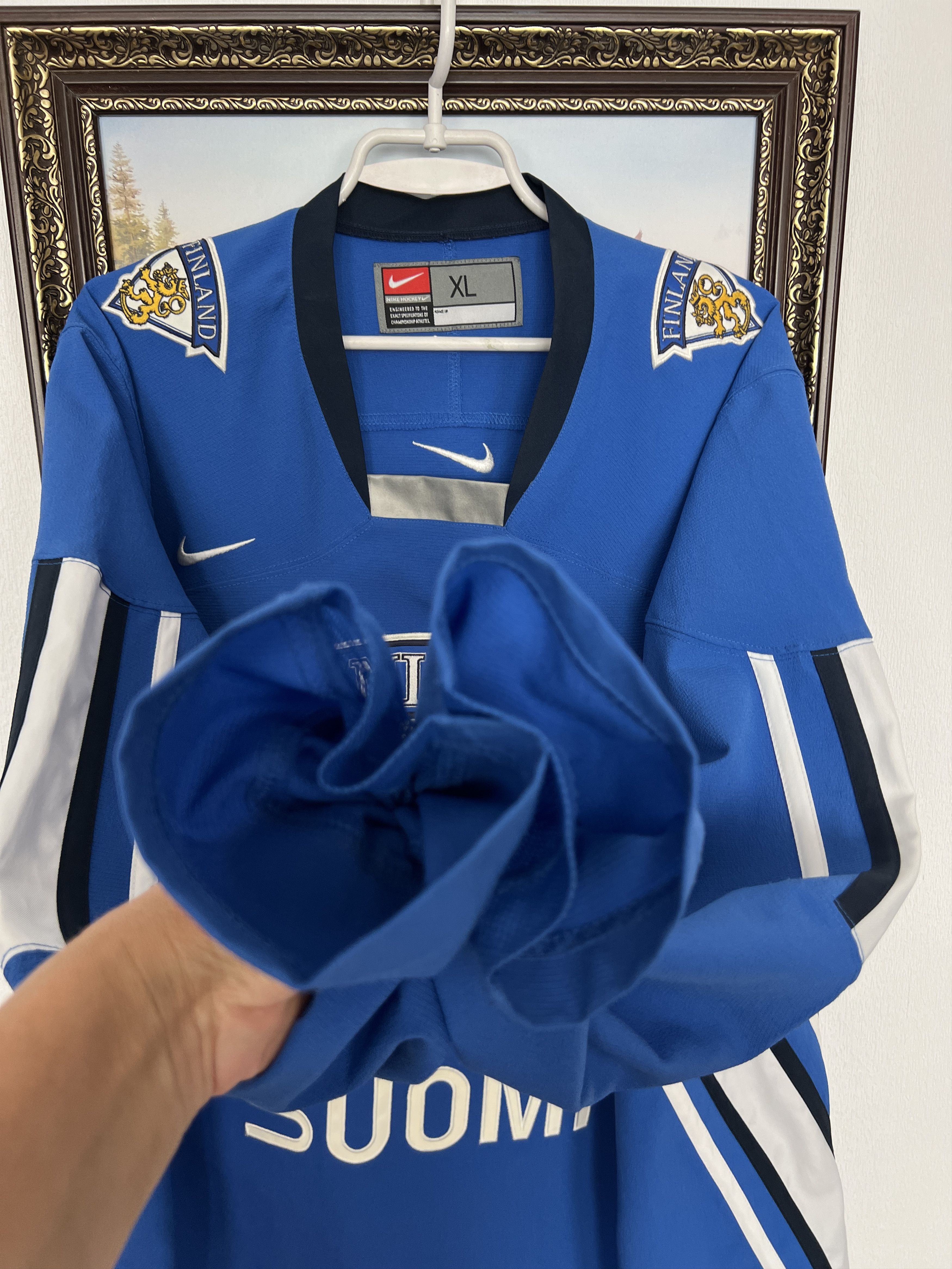 Nike Nike Finland Suomi National Team IIHF Hockey Jersey Olympic Size US XL / EU 56 / 4 - 9 Thumbnail