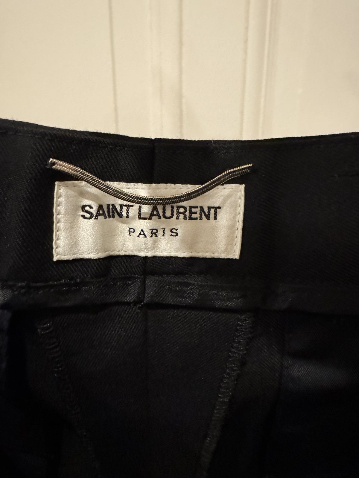Saint Laurent Paris Virgin Wool skinny trousers NWT 52 Size US 33 - 5 Thumbnail