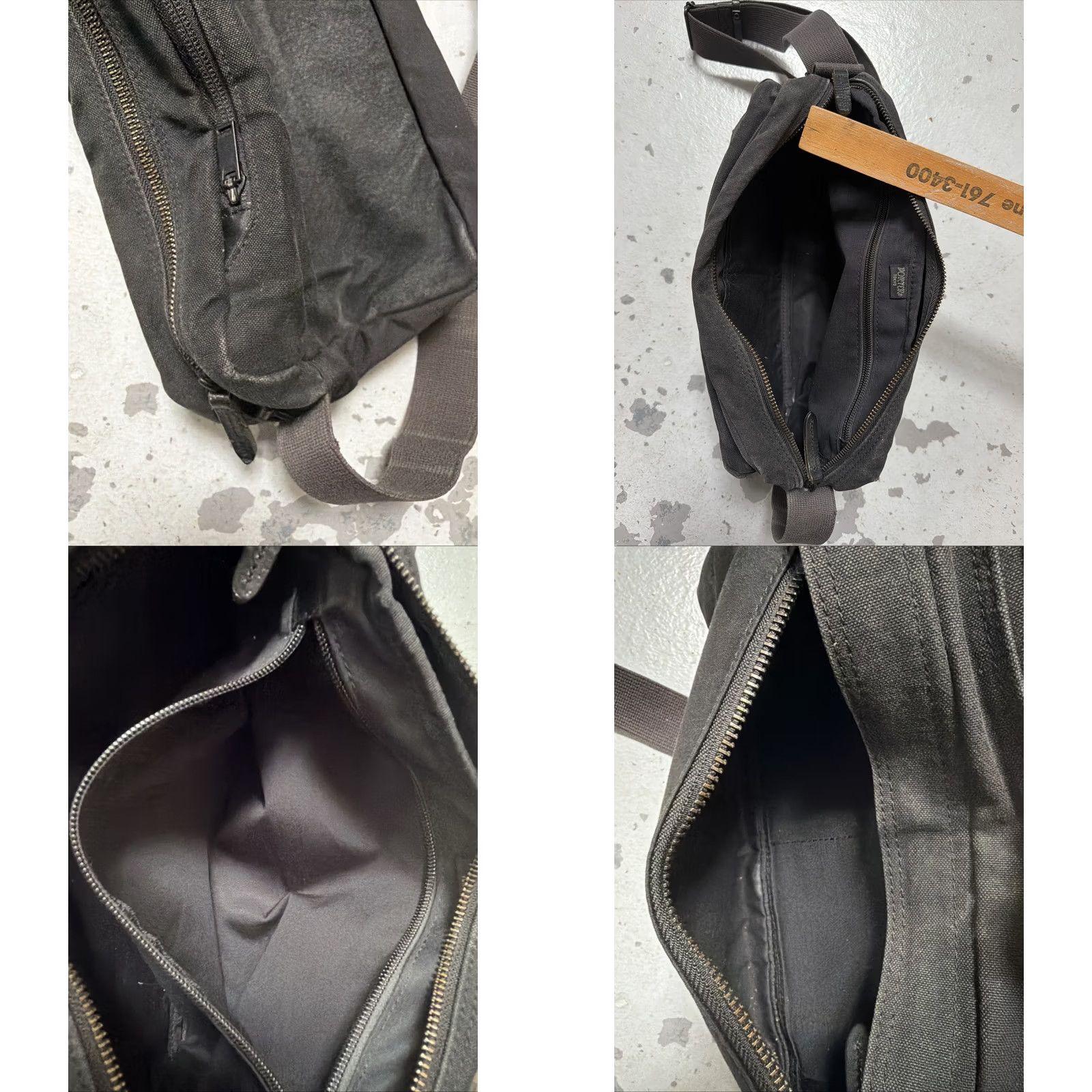 Rue Porter Porter Yoshida Sling Shoulder Canvas Bag Japan Made In OS City Hiking Trail Camp Size ONE SIZE - 8 Thumbnail
