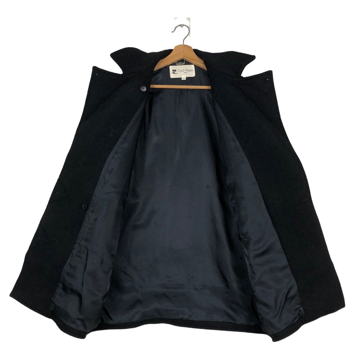 Issey Miyake 🔥VINTAGE WOOL JACKET DOUBLE BREAST COURREGES PARIS Size US M / EU 48-50 / 2 - 13 Thumbnail
