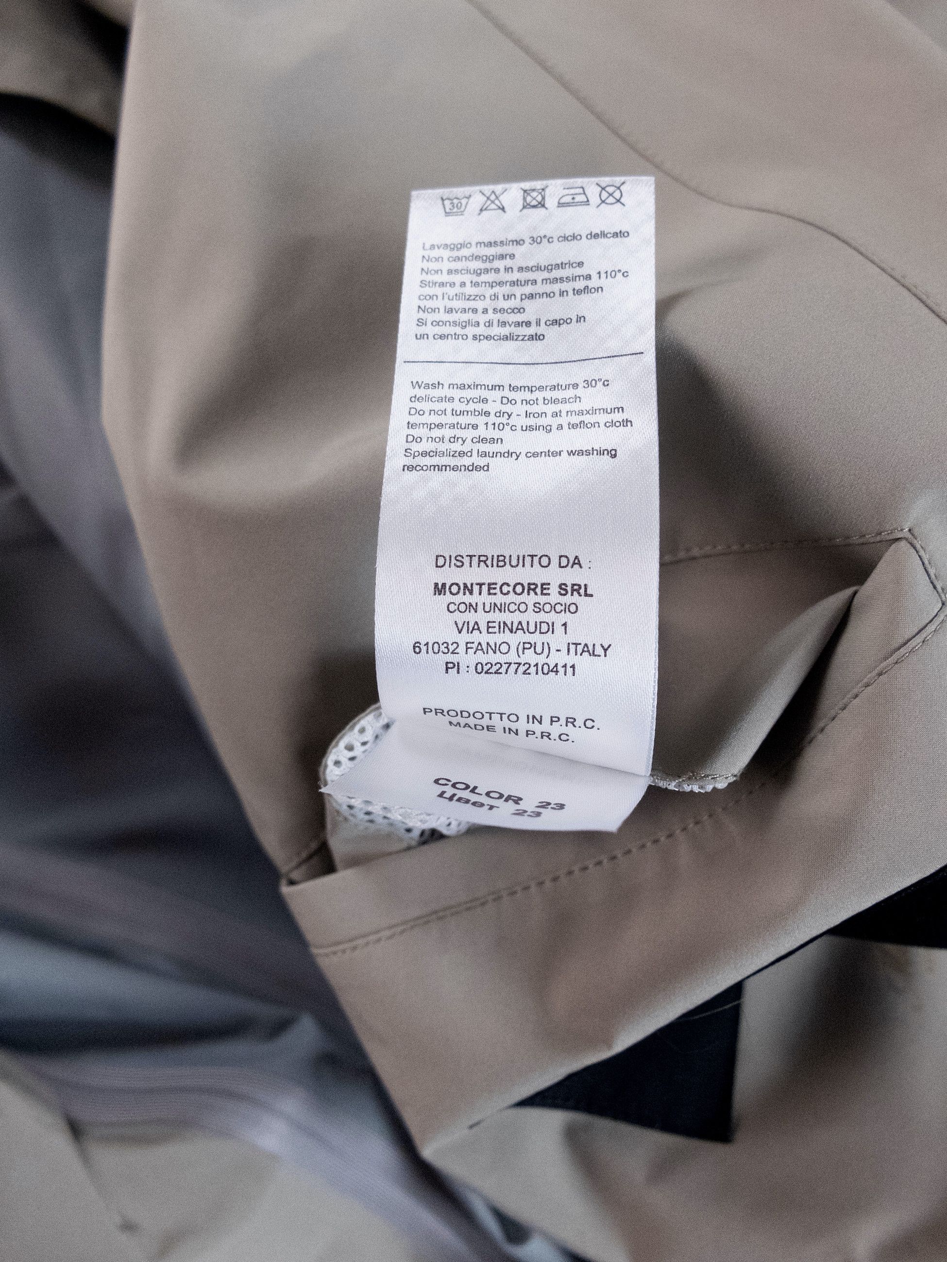 Montecore MONTECORE Italy beige hooded nylon jacket Large Size US L / EU 52-54 / 3 - 13 Thumbnail
