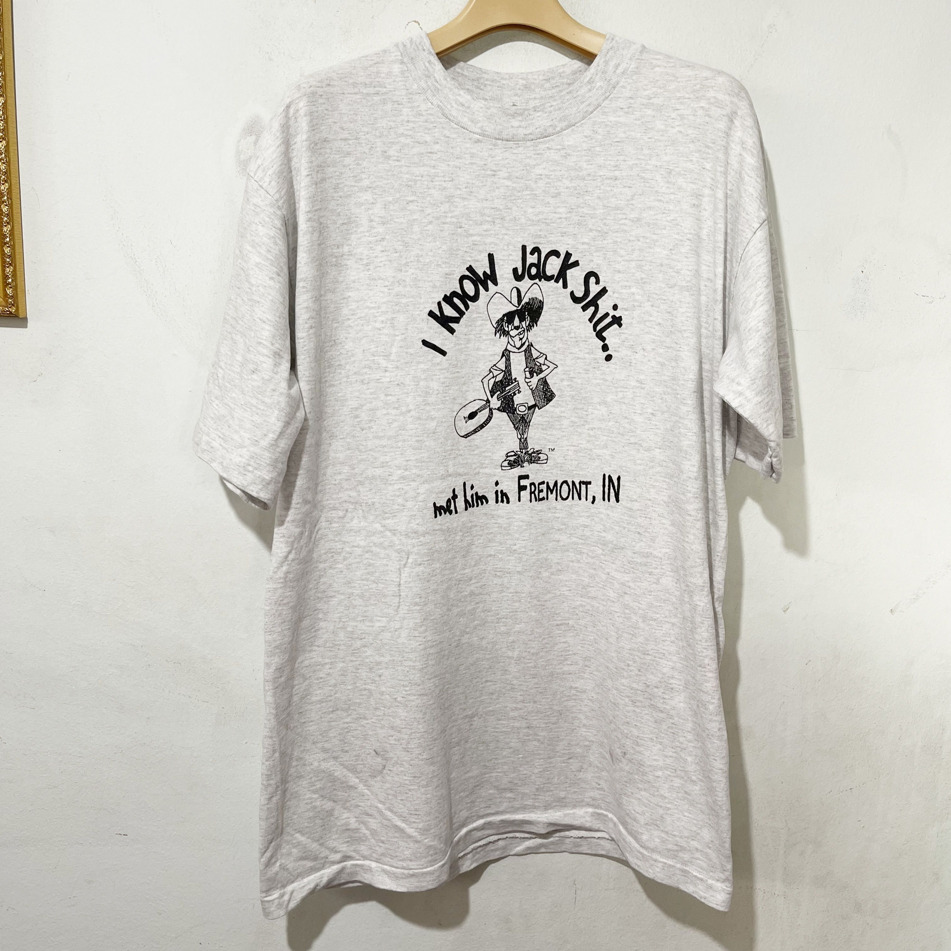 Vintage Vintage 90s I Know Jack Shit T-Shirt Size US L / EU 52-54 / 3 - 1 Thumbnail