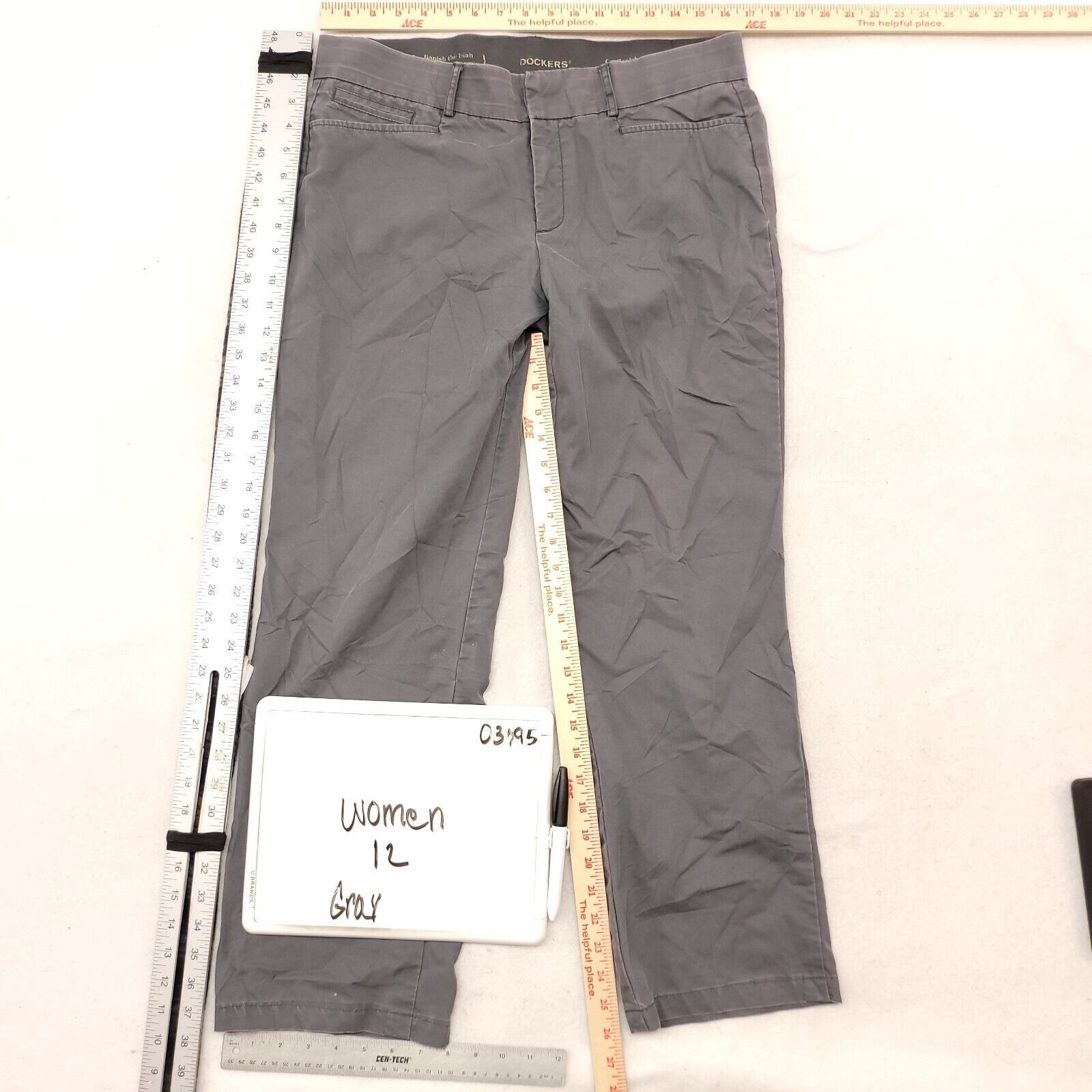 Dockers Dockers Button Medium Wash Chino Pants Womens Size 12 Gray Size 34" / US 12 / IT 48 - 5 Thumbnail