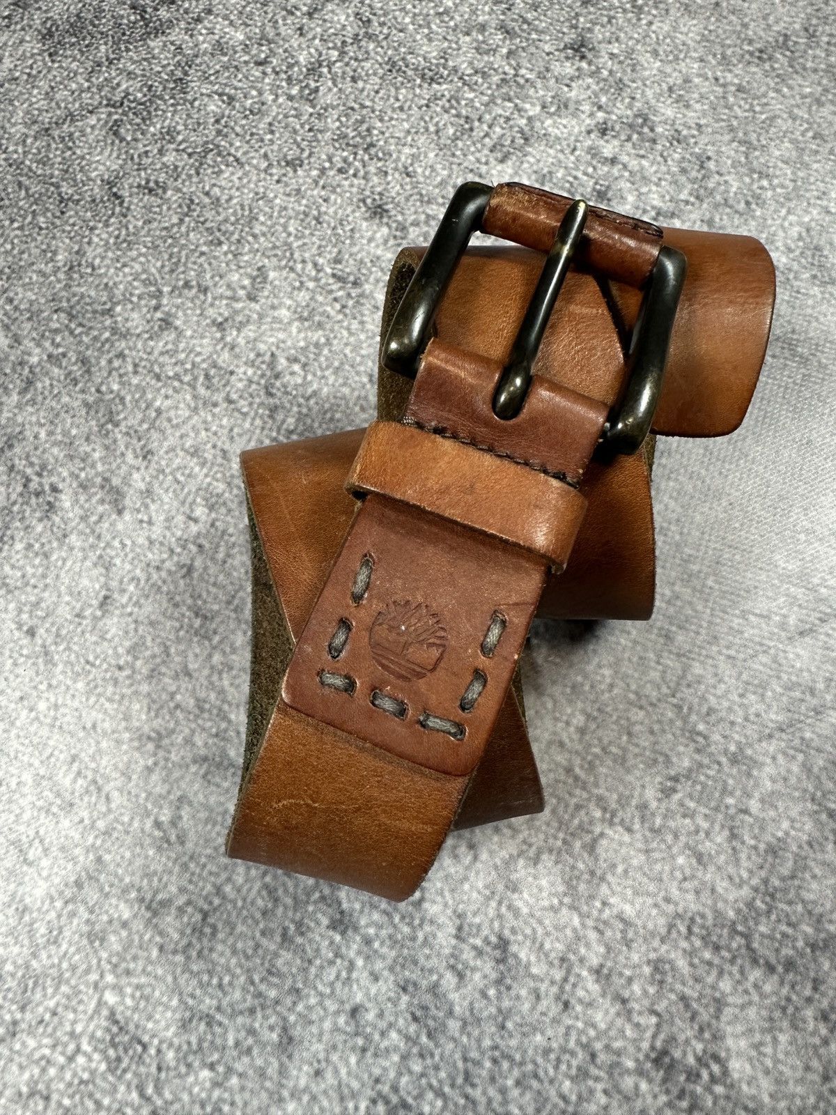 Timberland Y2K Vintage Timberland Leather Casual Belts Style Rare USA Size ONE SIZE - 2 Thumbnail