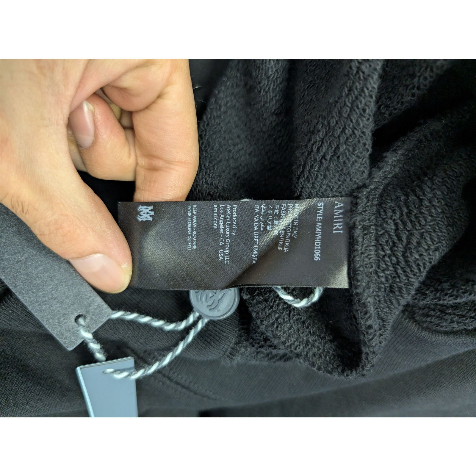 Amiri o1rshd1 MA Quad Zip up Hoodie in Black Size US XXL / EU 58 / 5 - 15 Thumbnail