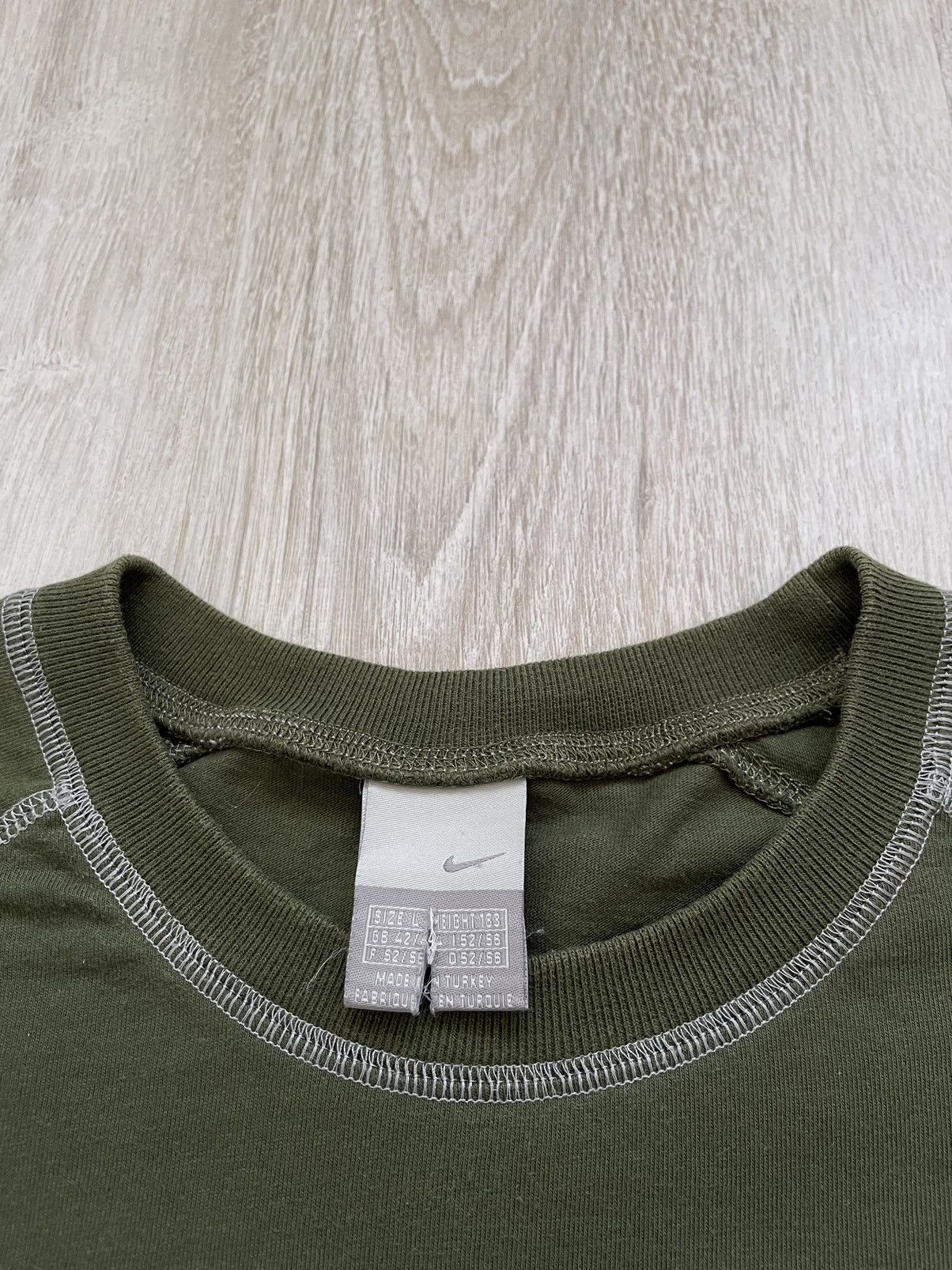 Nike × Vintage Vintage Nike Center Mini Swoosh T Shirt Tee Size US L / EU 52-54 / 3 - 6 Thumbnail