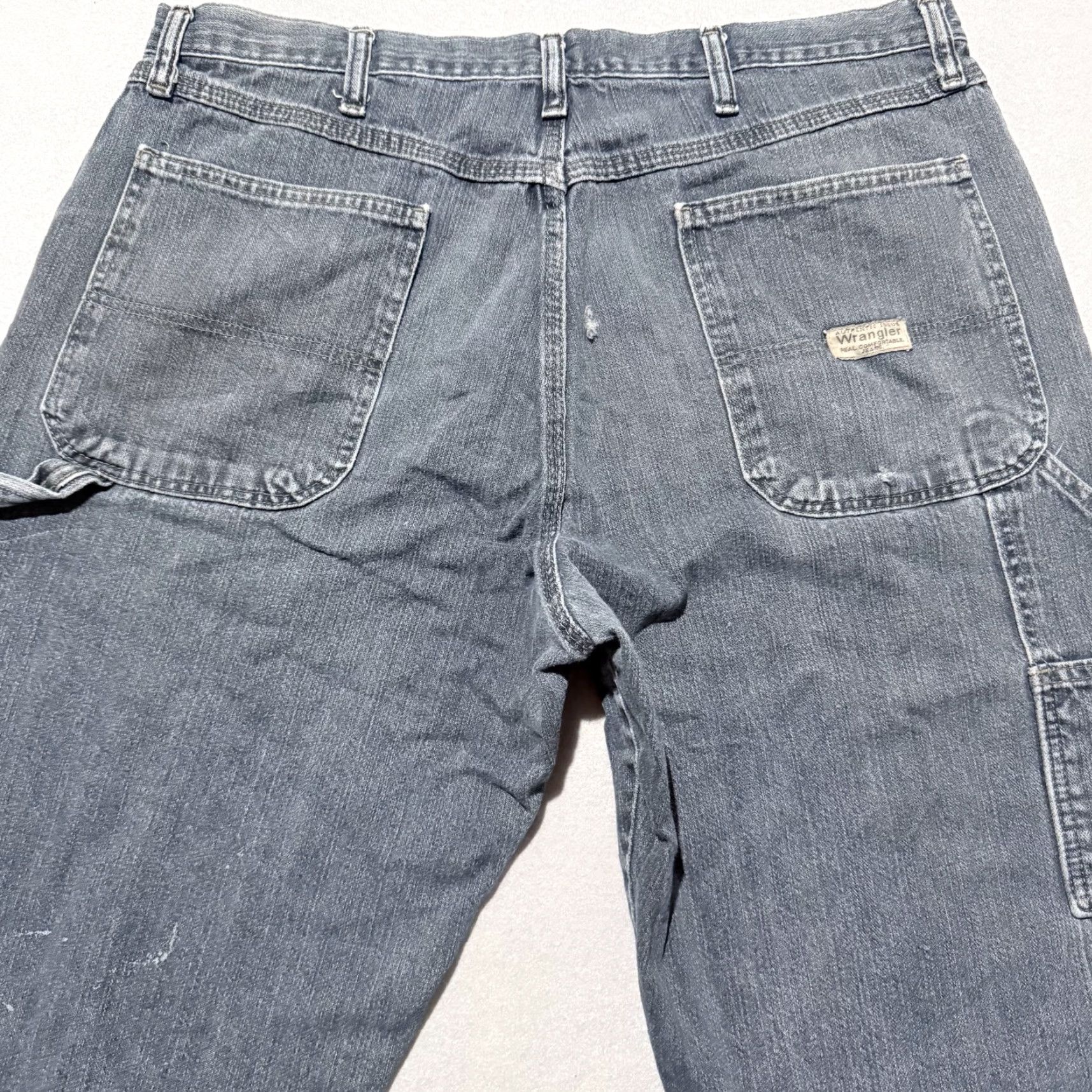 Wrangler Wrangler Jeans Men's Blue Denim Mid Rise Straight Zip Fly - 36x32 Size US 36 / EU 52 - 4 Thumbnail