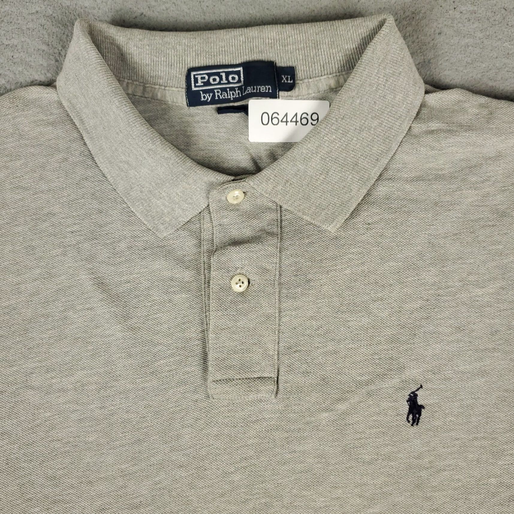 Ralph Lauren Ralph Lauren Polo Shirt Mens XL Gray Pony Short Sleeve Button-Front Collared Vintage-Style Casual Shirt Women? No gender specified. Size US XL / EU 56 / 4 - 2 Thumbnail