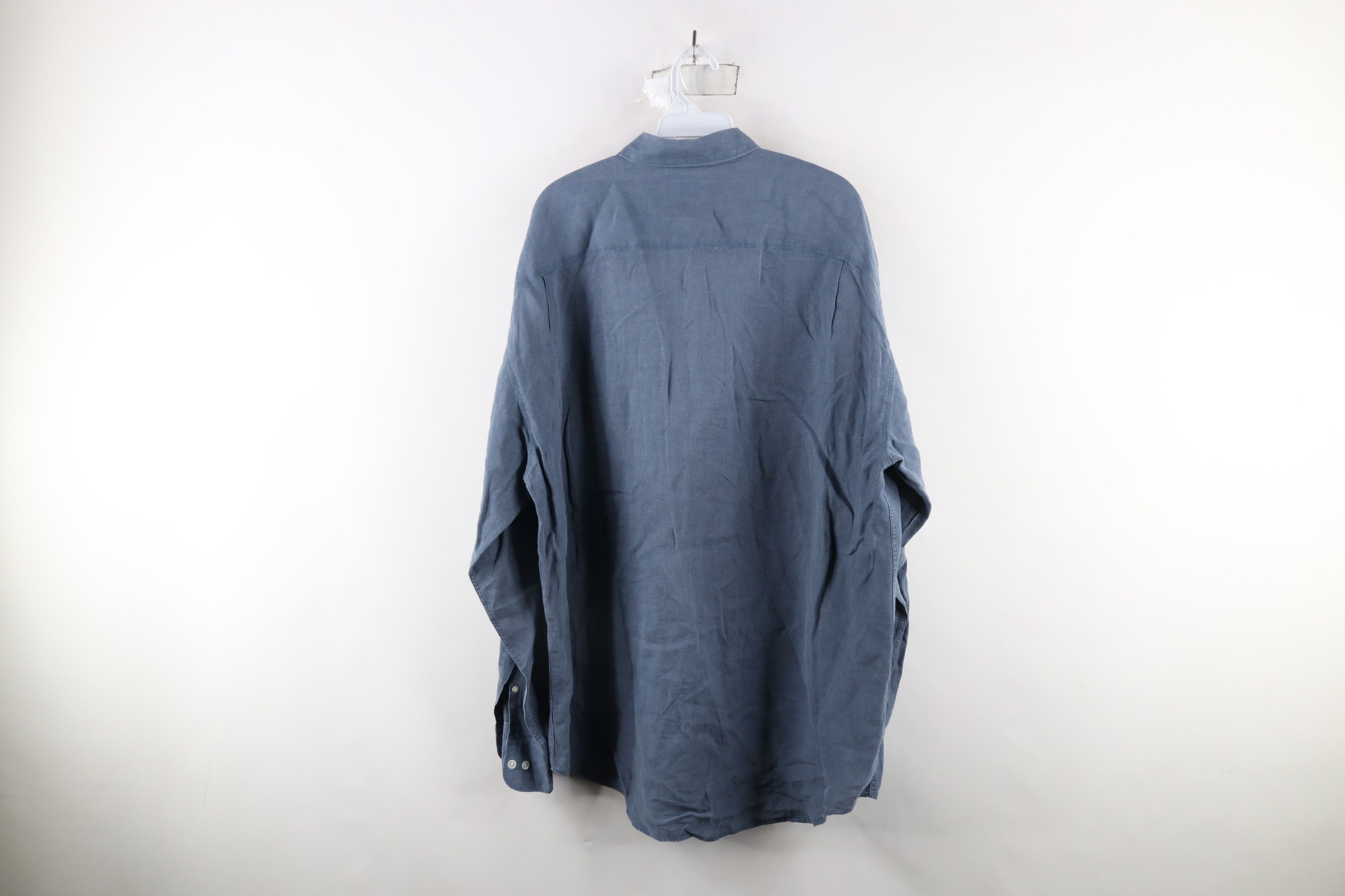 Vintage Vintage 80s 90s Banana Republic Linen Collared Button Shirt Size US L / EU 52-54 / 3 - 6 Thumbnail