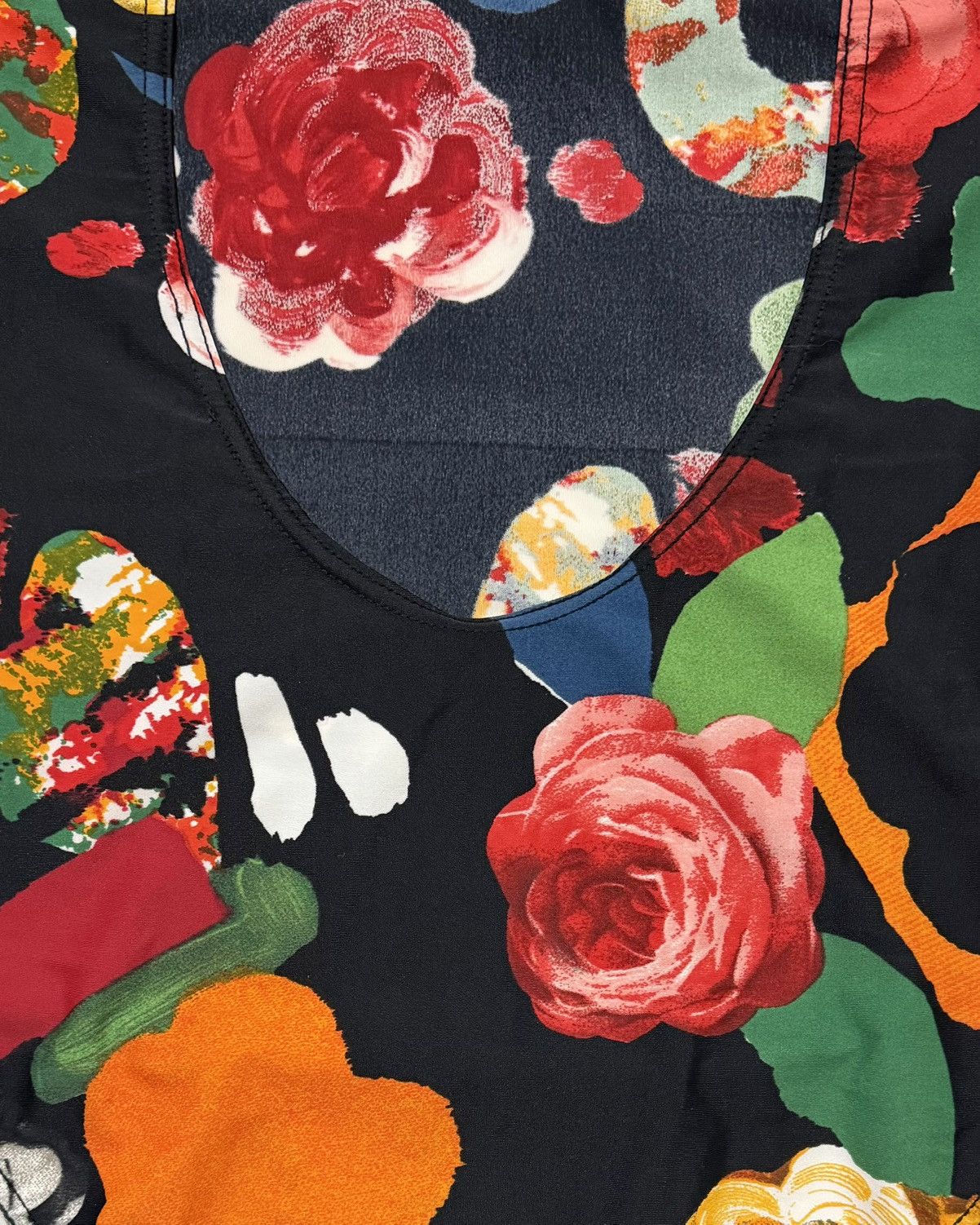 Chanel CHANEL S/S 1992 Logo Abstract Floral One-Piece Swimsuit Size XS / US 0-2 / IT 36-38 - 3 Thumbnail
