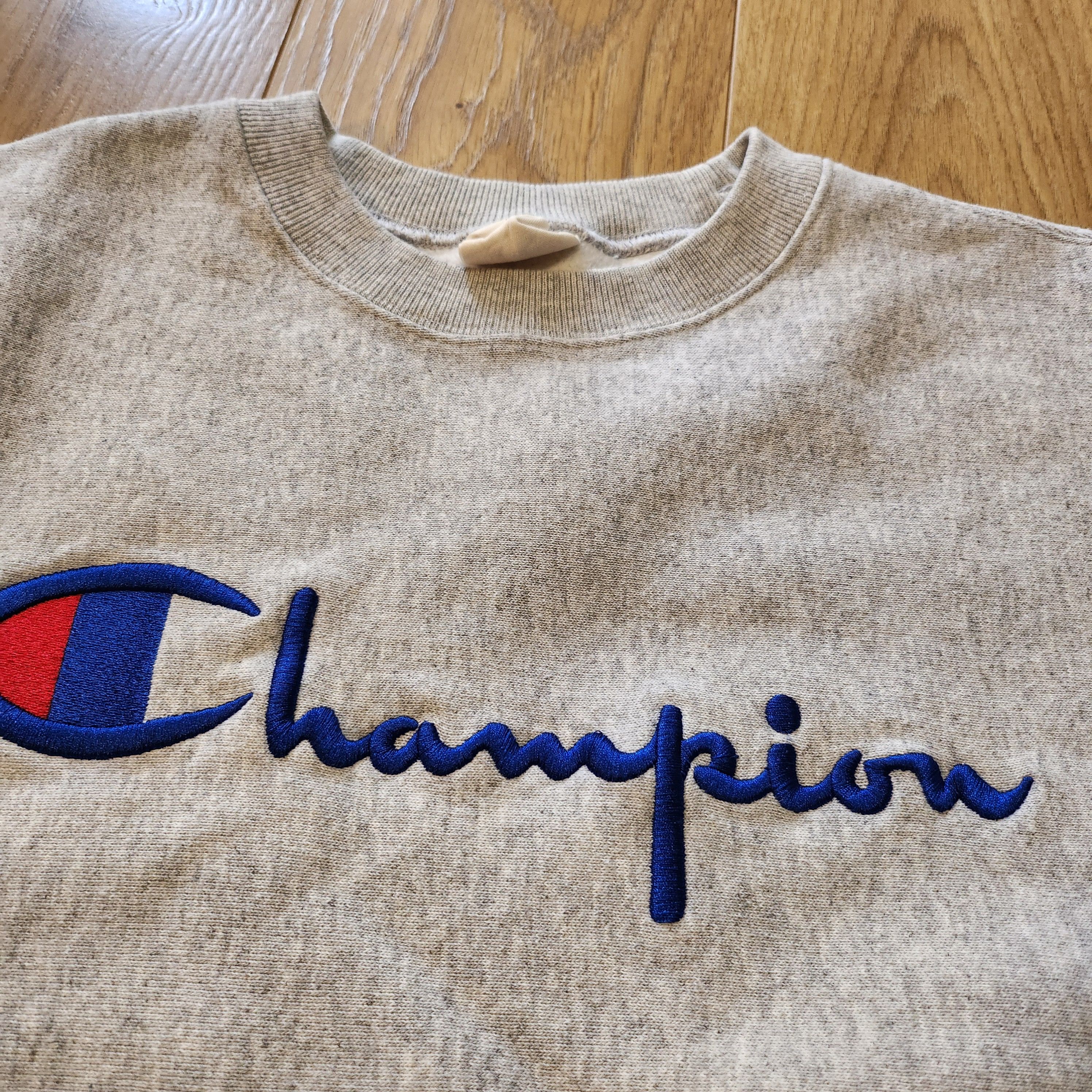 Champion Reverse wave Big Embroidery Logo Crewneck Size US XL / EU 56 / 4 - 2 Thumbnail