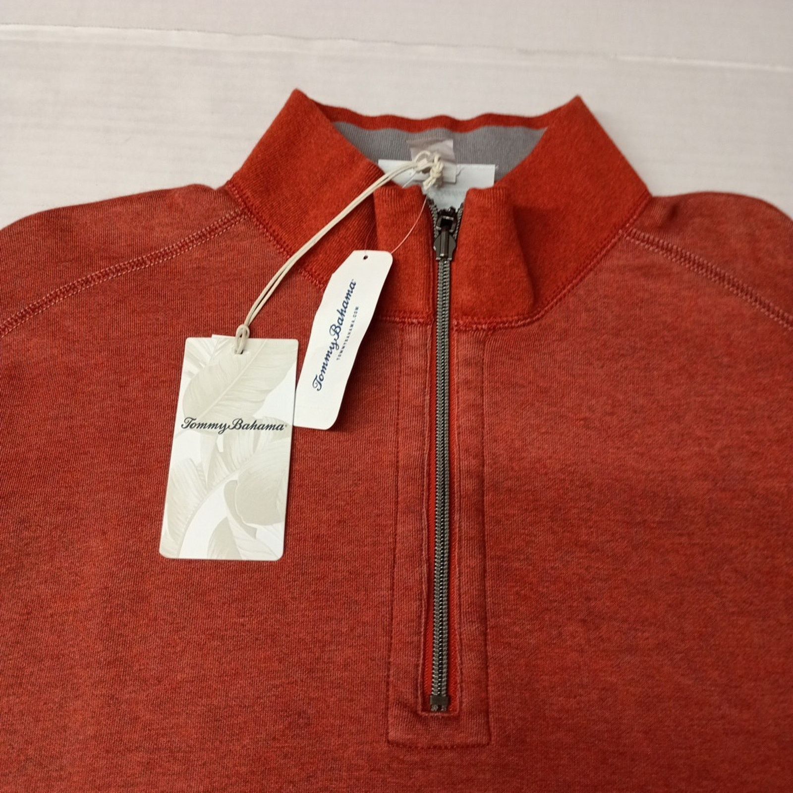 Tommy Bahama Tommy Bahama Reversible Ginger Pullover 1/4 Zip Men's Size L Size US L / EU 52-54 / 3 - 3 Thumbnail
