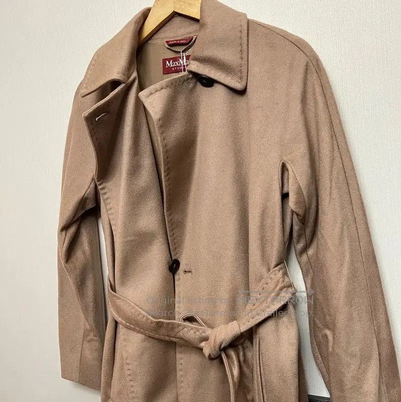 Max Mara MaxMara Beige Wool Women's Coat . Size L / US 10 / IT 46 - 4 Thumbnail