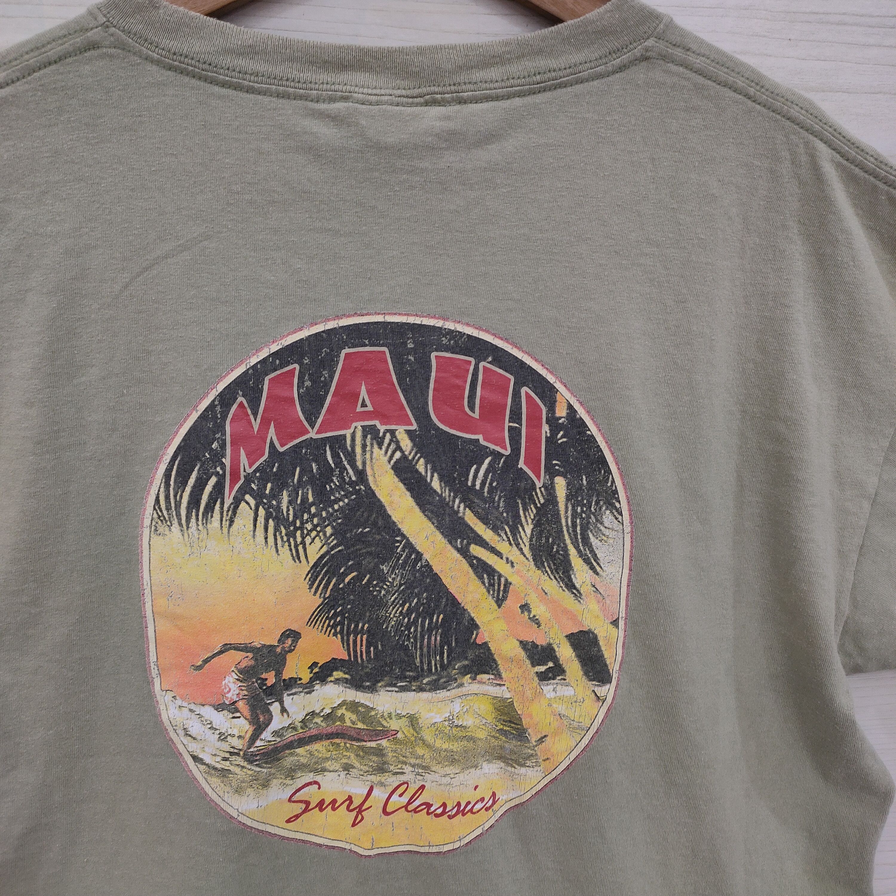 Maui and Sons × Vintage Vintage Maui Surf Classic Lifestyle Top Tee Size US XL / EU 56 / 4 - 7 Thumbnail