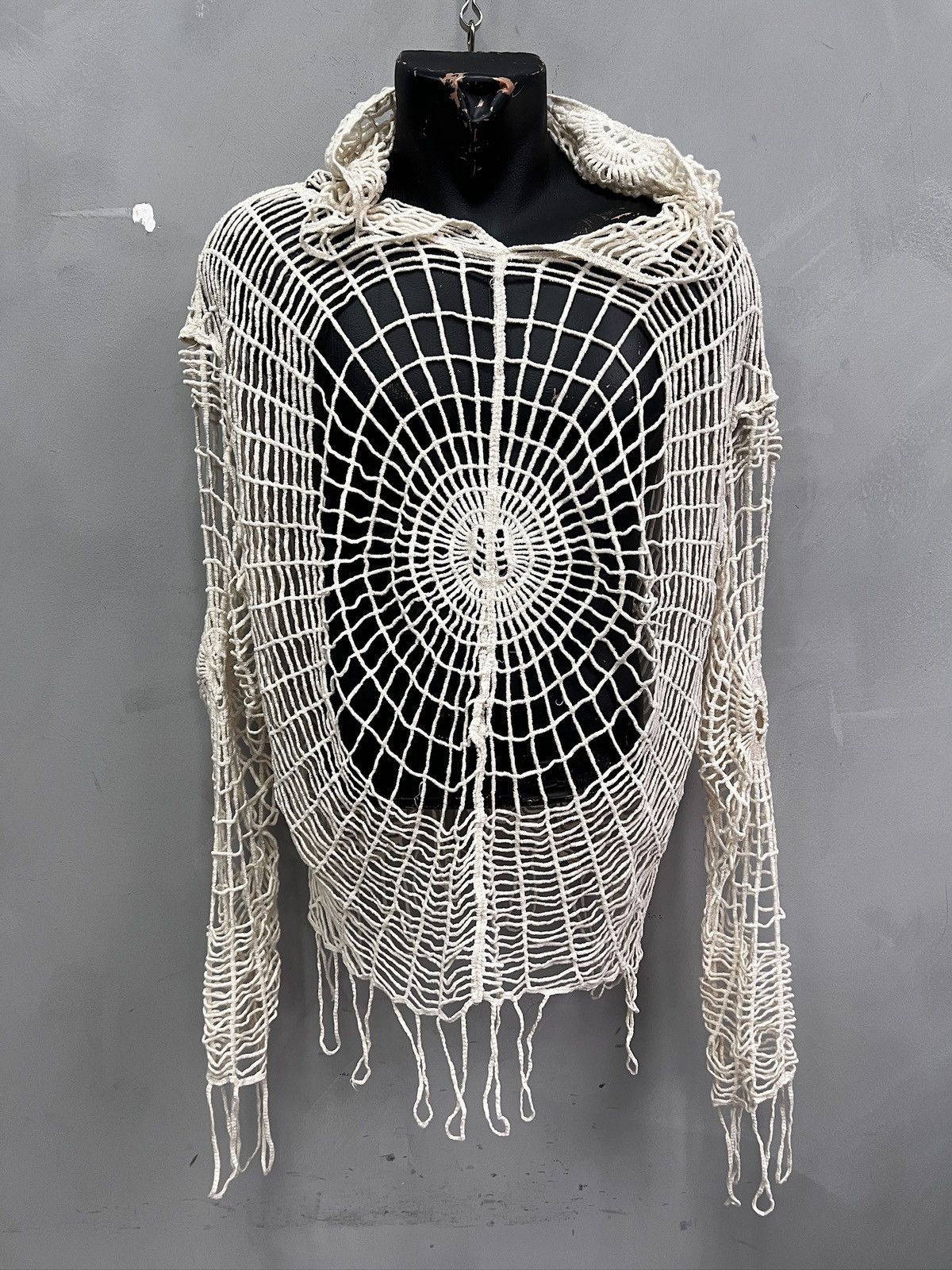Japanese Brand Spider mesh top hoodie Jean Paul Gaultier style Size US L / EU 52-54 / 3 - 10 Thumbnail