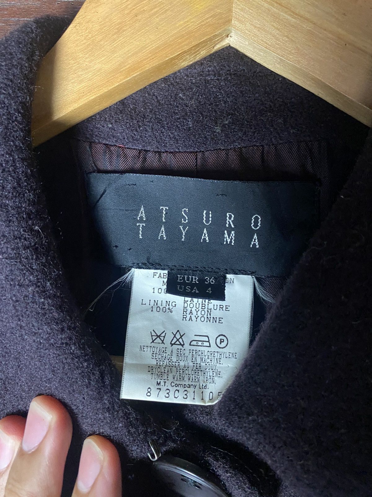 Japanese Brand Atsuro Tayama Designer Japan Wool Jacket Size US S / EU 44-46 / 1 - 9 Thumbnail
