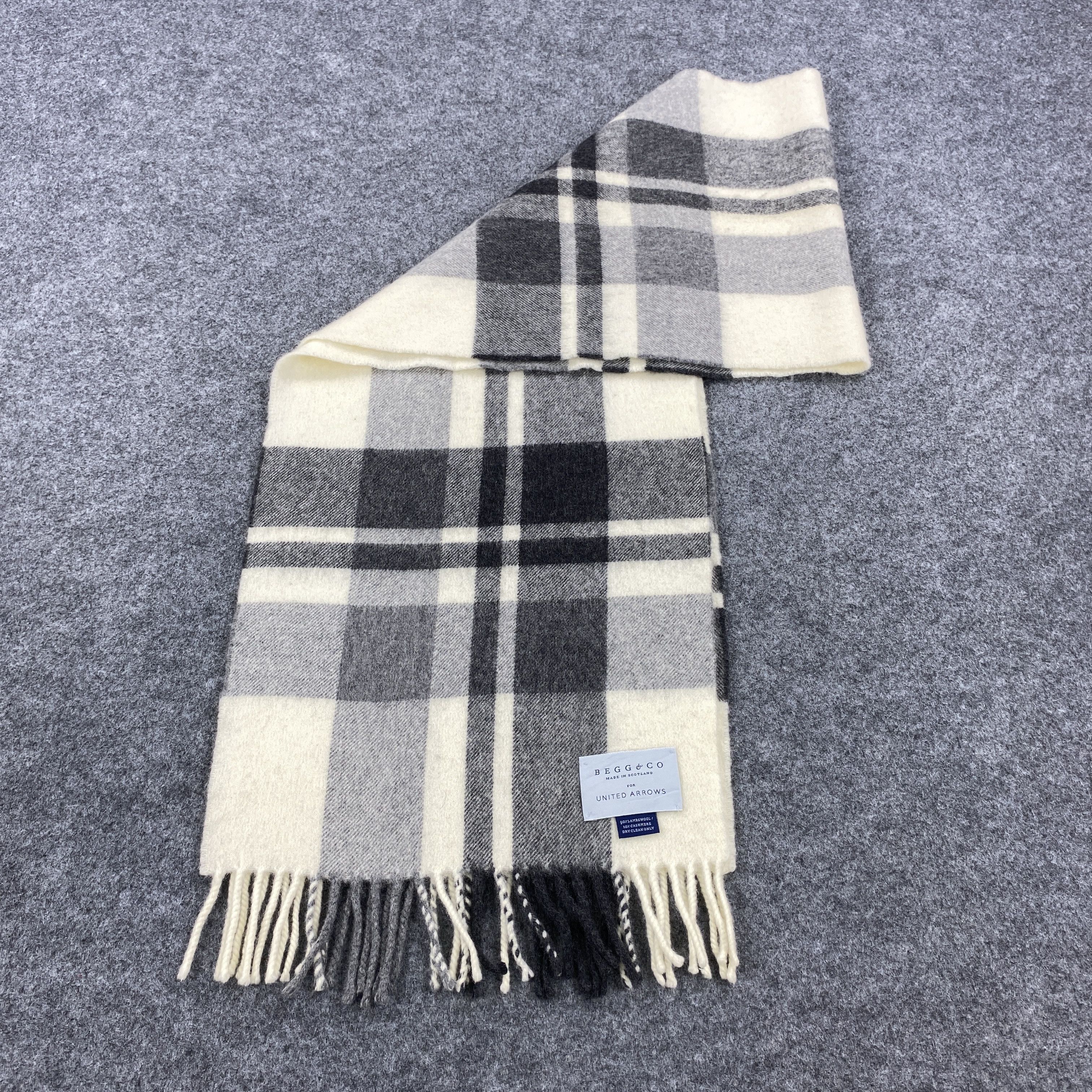 Begg x Co × Vintage GF10687 Begg & Co. Scarf Neck Wear Muffler Nova Check Size ONE SIZE - 7 Thumbnail