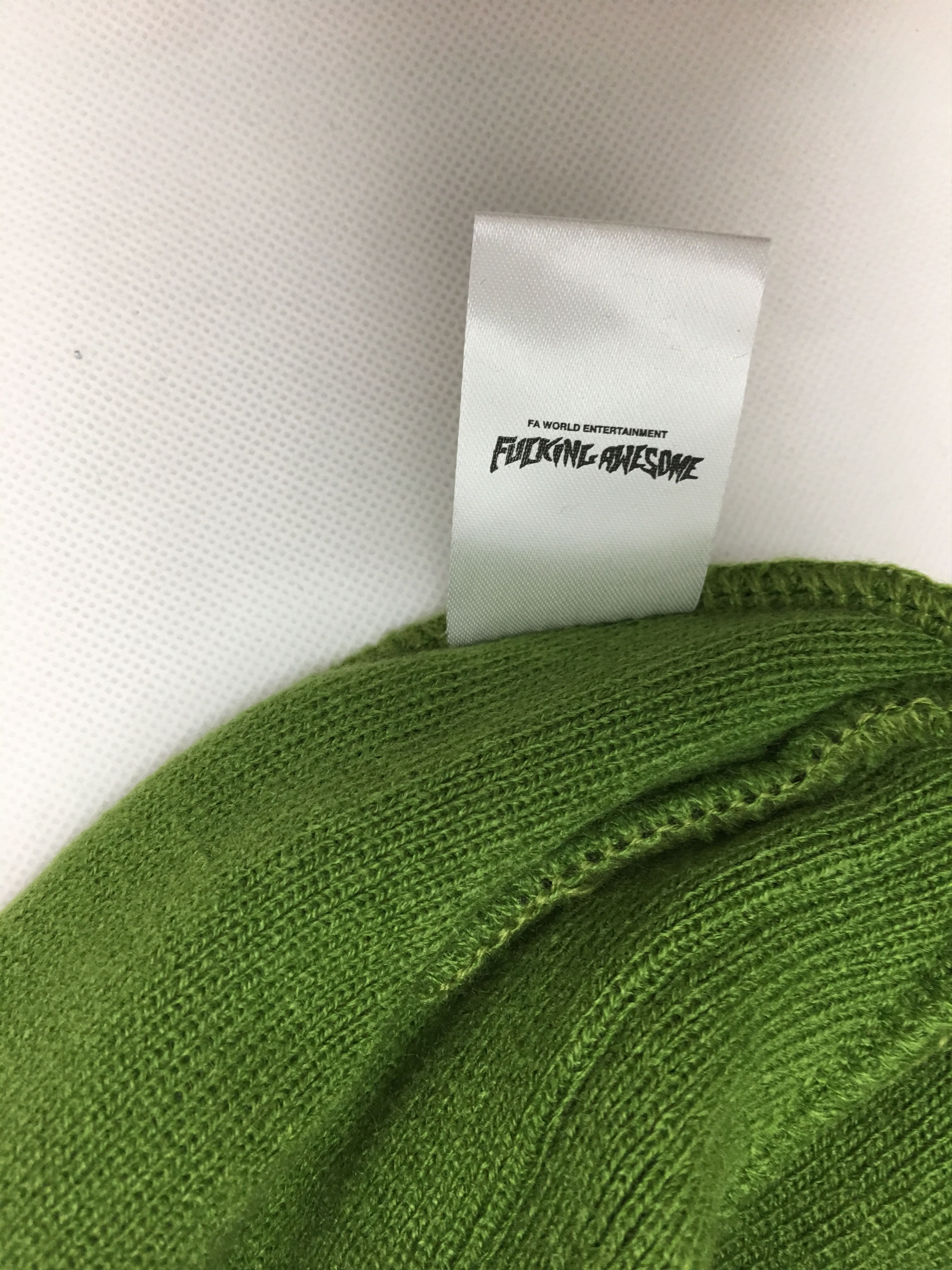 Fucking Awesome Fucking Awesome Spiral Embroidered Logo Balaclava Green Size ONE SIZE - 6 Thumbnail