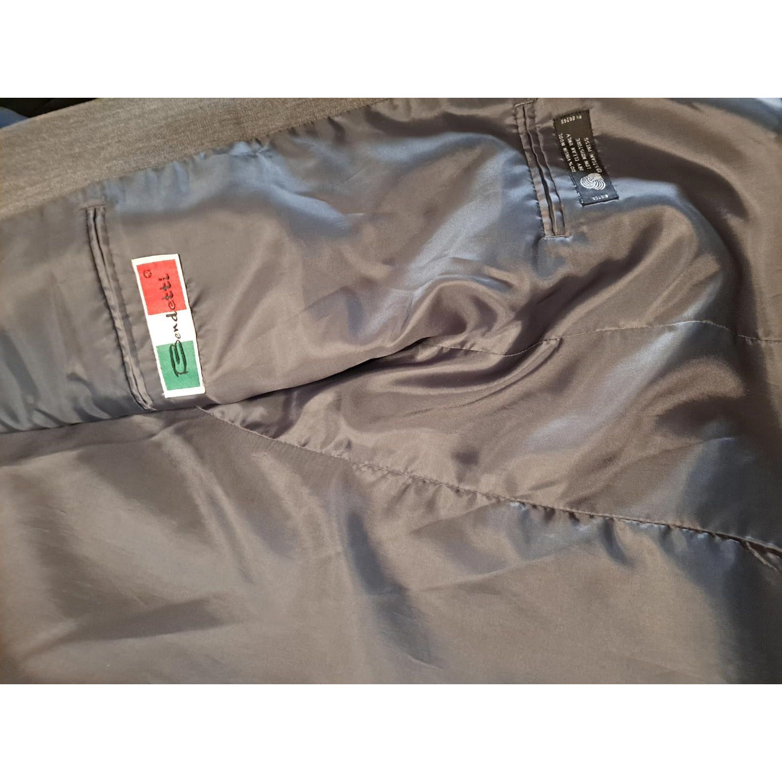 Other Bendetti Gray Suit Jacket 100% Wool Size 40S Size 40S - 5 Thumbnail