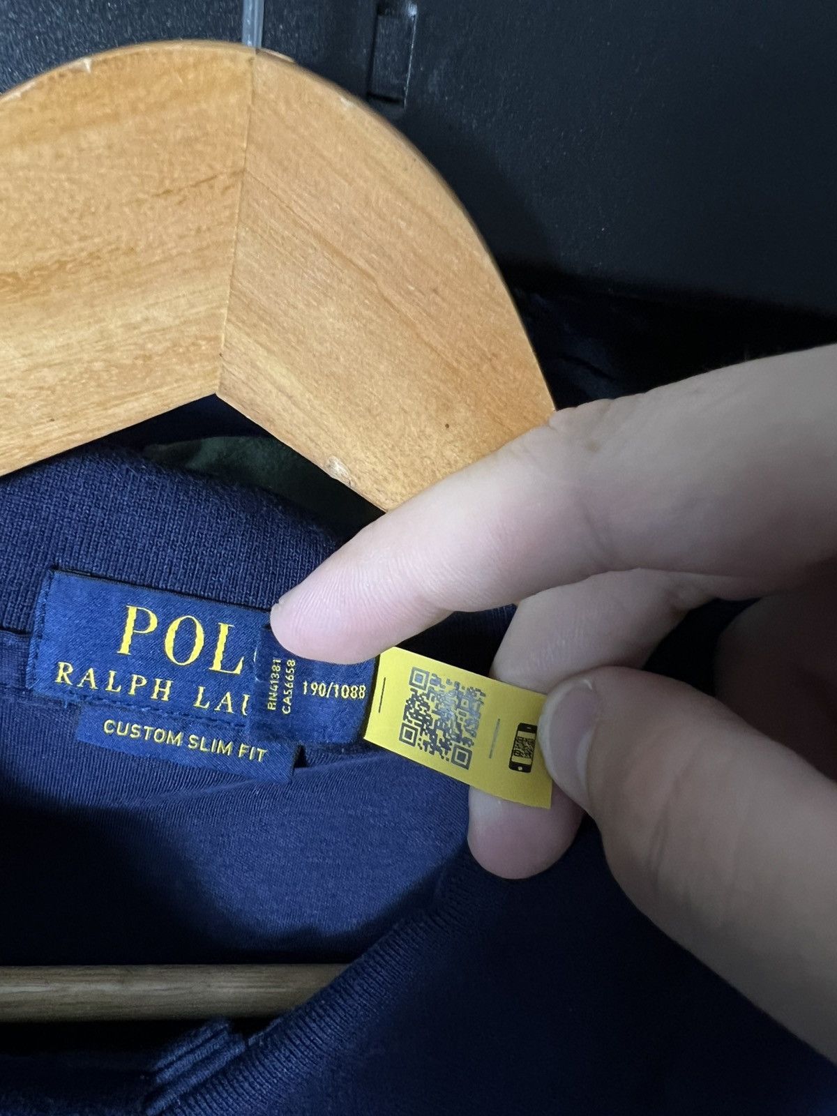 Polo Ralph Lauren 💙 Polo Ralph Lauren Custom Slim Fit Polo Shirt Navy Blue XXL Size US XXL / EU 58 / 5 - 7 Thumbnail