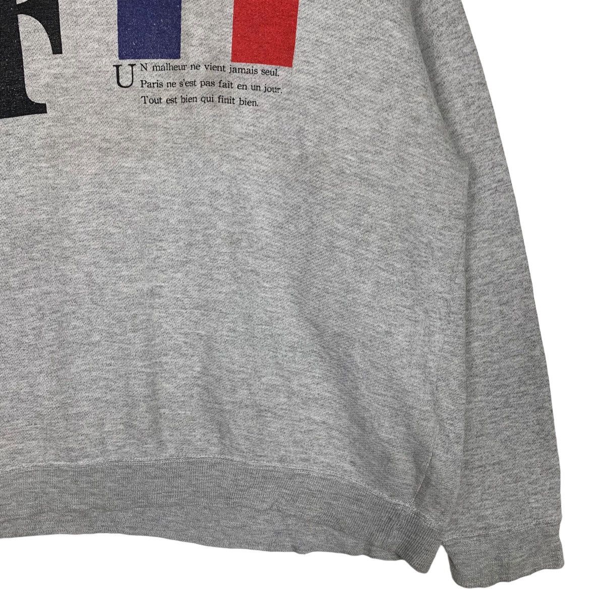 Vintage BODY-FIT FRANCE Flag Big Logo Sweatshirts #0811-C37 Size US L / EU 52-54 / 3 - 4 Thumbnail