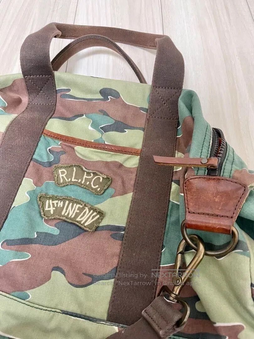 RRL Ralph Lauren Ralph Lauren Camouflage Boston Bag. Size ONE SIZE - 7 Thumbnail