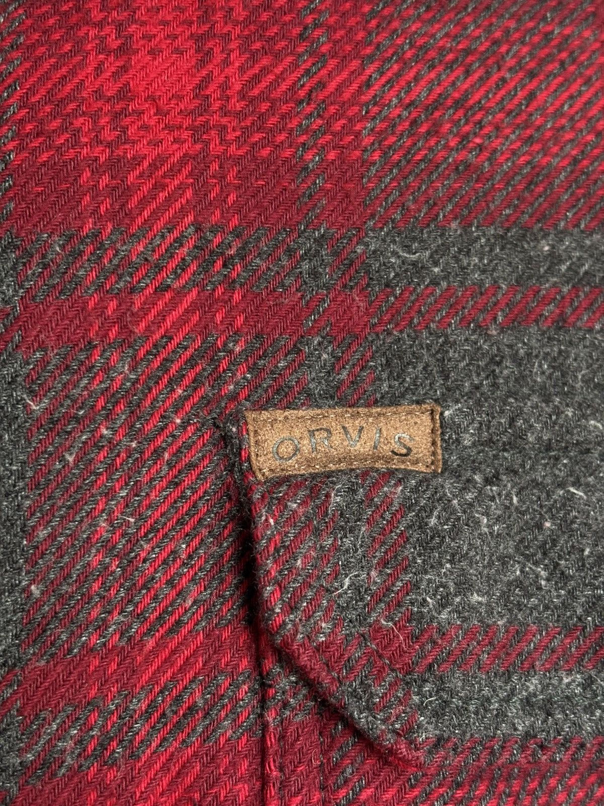 Orvis Orvis Red Gray Plaid Fleece Lined Flannel Shirt Jacket XXL Size US XXL / EU 58 / 5 - 4 Thumbnail