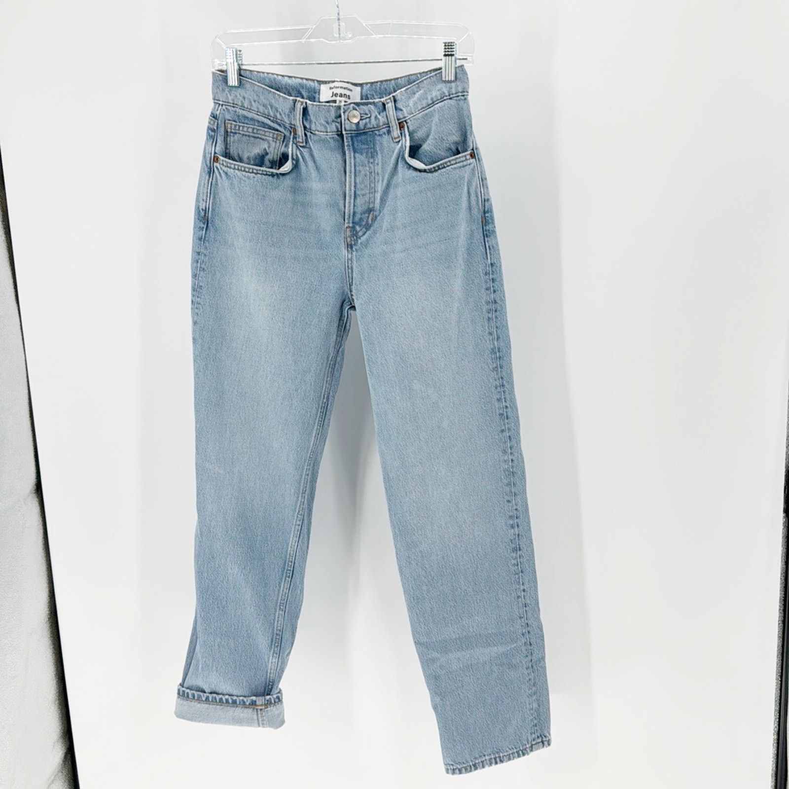 Reformation Reformation Casey Mid Rise Relaxed Straight Jeans size 25 Size 25" / US 0 / IT 36 - 1 Thumbnail