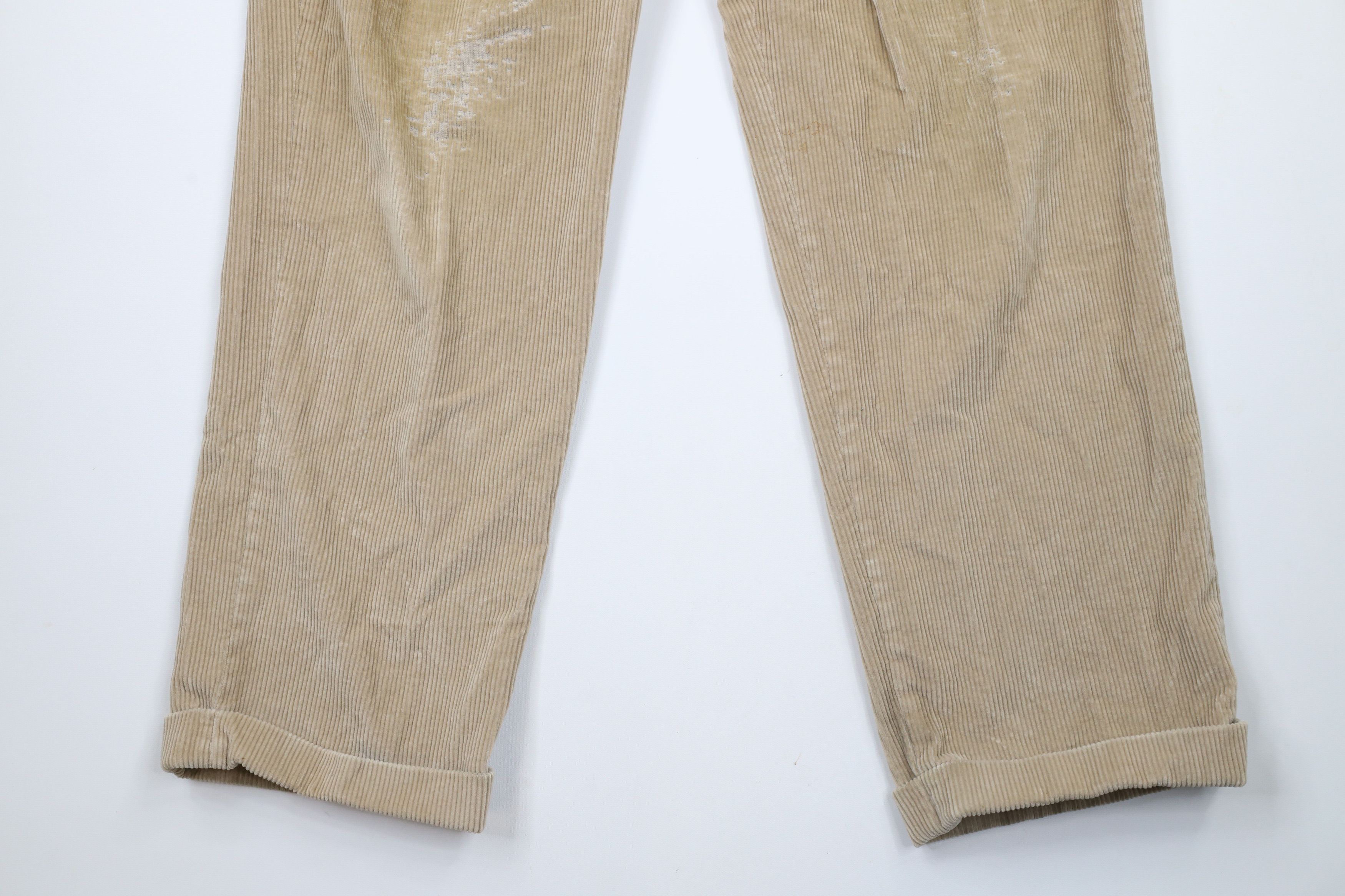 Bills Khakis × Vintage Vintage 90s Bills Khakis M2 Pleated Corduroy Pants Beige USA Size US 36 / EU 52 - 4 Thumbnail