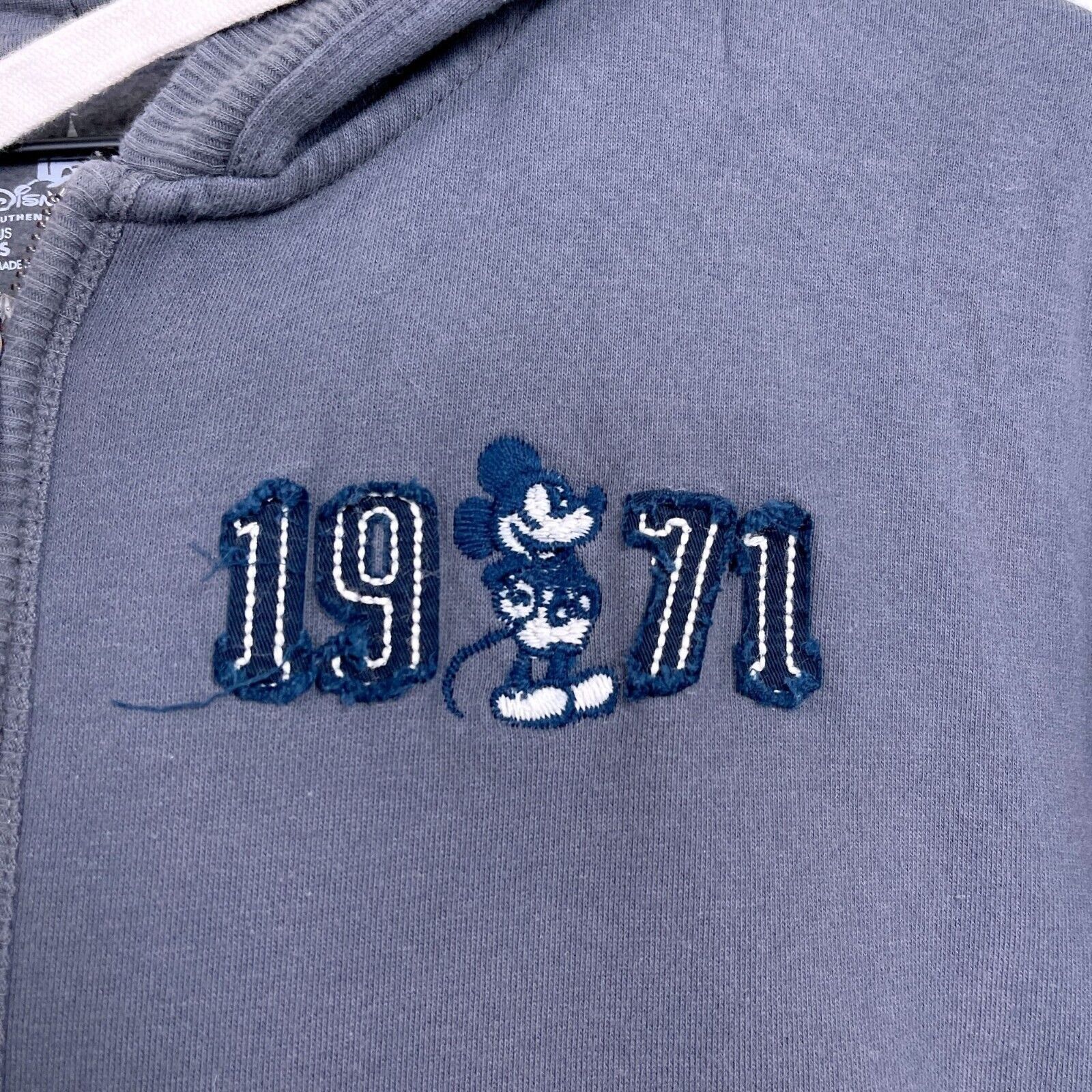 Disney Disney Parks 1971 Hooded Sweatshirt Gray Mens Small Size US S / EU 44-46 / 1 - 3 Thumbnail