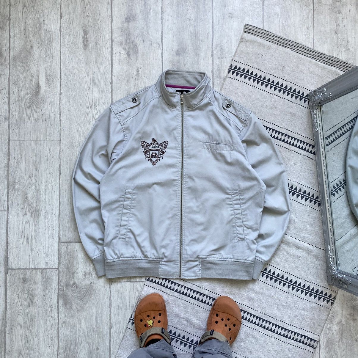 Billabong Vintage 90s Billabong Bomber jacket Afflction Style logo Size US XL / EU 56 / 4 - 1 Thumbnail
