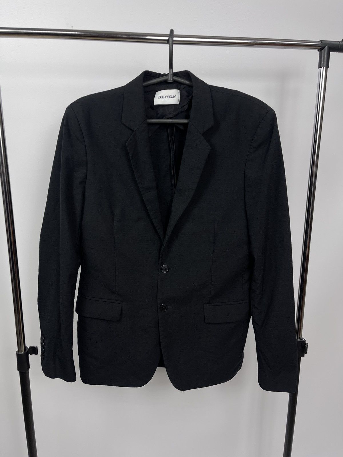 Zadig & Voltaire Zadig & Voltaire Mens Black Blazer Jacket Size 48 (M) Wool Size 48R - 1 Thumbnail