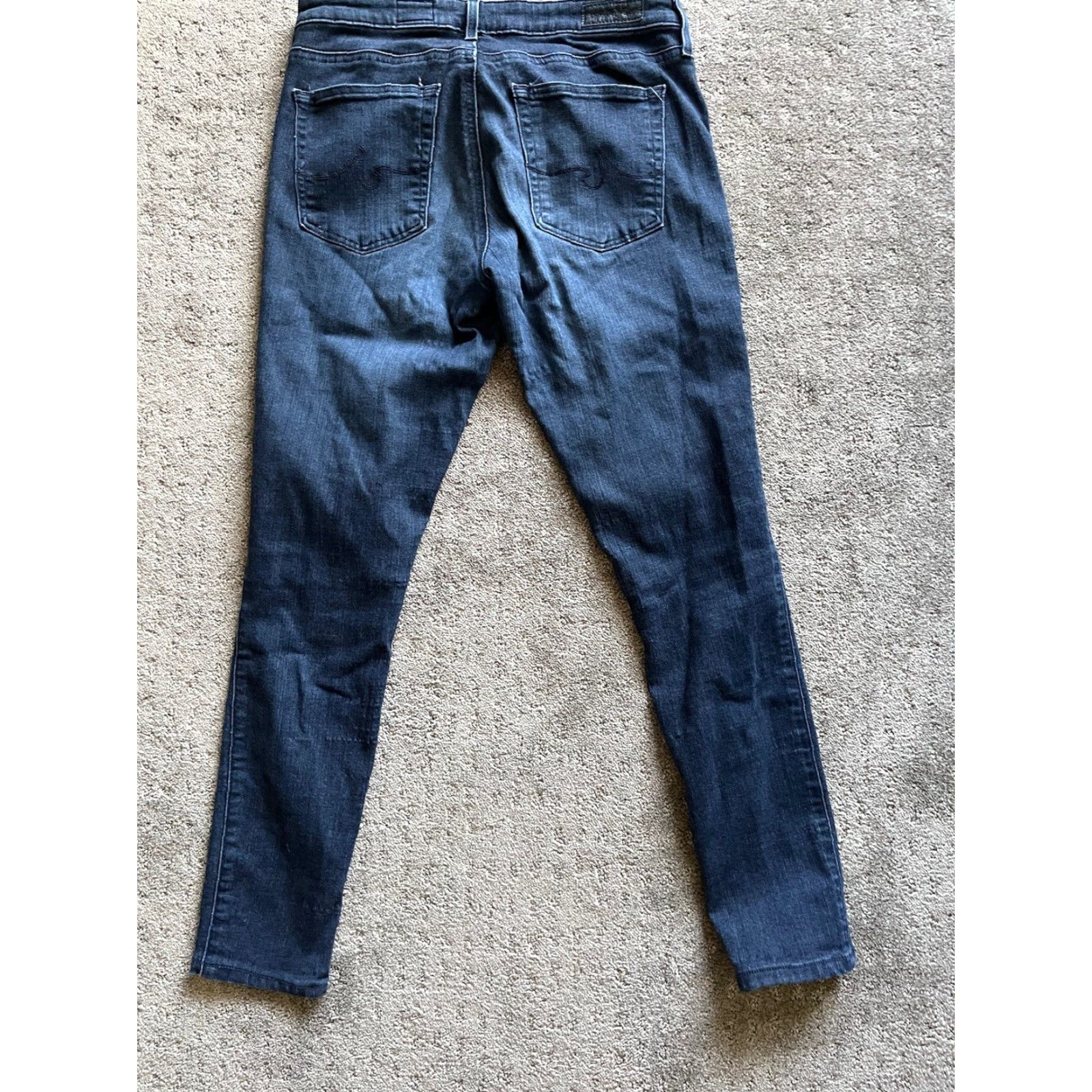 Denime AG Adriano Goldschmied The Abbey Skinny Ankle Denim Jeans Size 26 Blue Inseam 26" Womens Size ONE SIZE - 3 Thumbnail