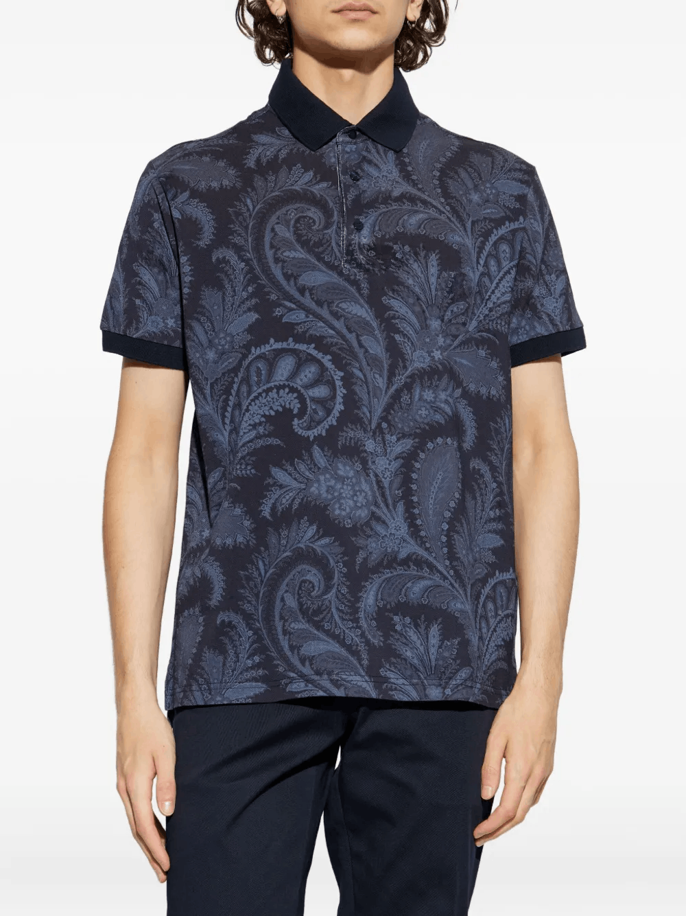 Other Paisley-Print Cotton Polo Shirt Size US S / EU 44-46 / 1 - 3 Thumbnail