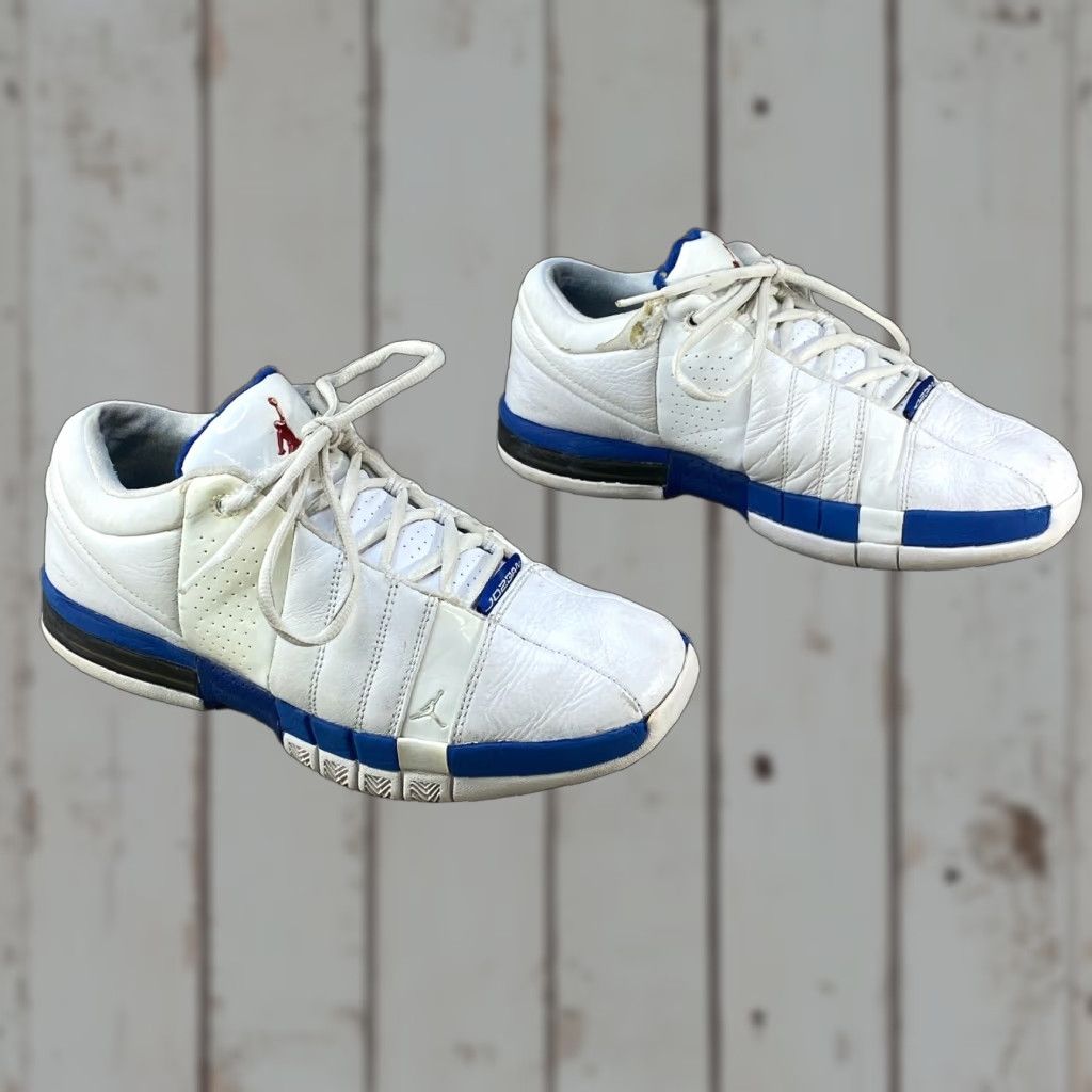 Nike Nike Air Jordan Retro Team Elite Low Top Basketball Shoes White Leather Mens 7.5 Size US M / EU 48-50 / 2 - 1 Thumbnail