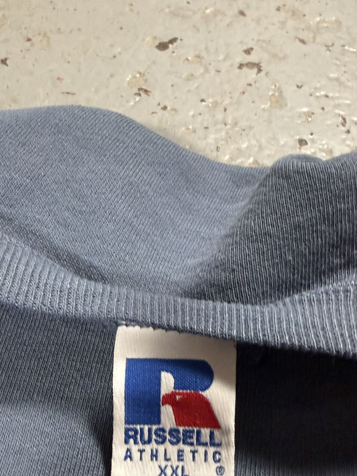 Russell Athletic Vintage Russell Athletic Sea Foam Blue Blank Crewneck Size US XXL / EU 58 / 5 - 4 Thumbnail