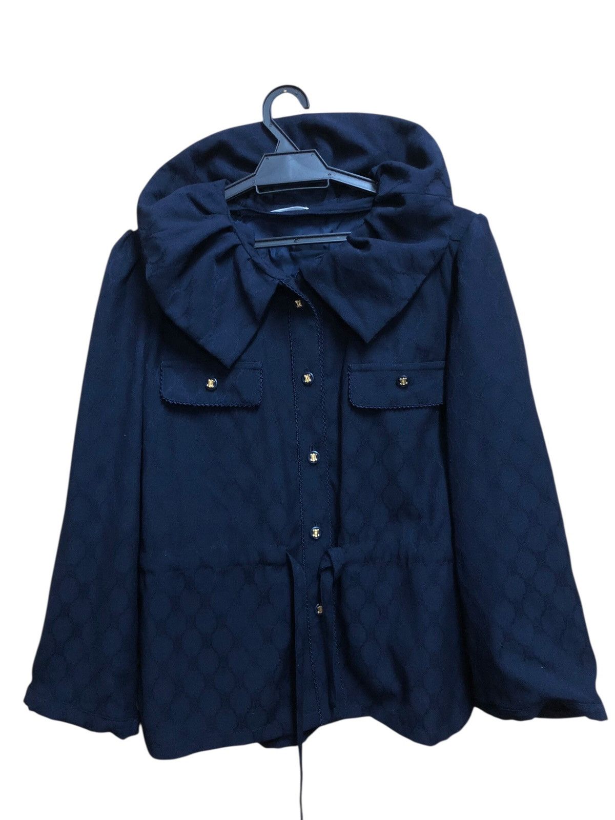 Celine Celine Monogram Big Collar Jacket Size M / US 6-8 / IT 42-44 - 1 Thumbnail