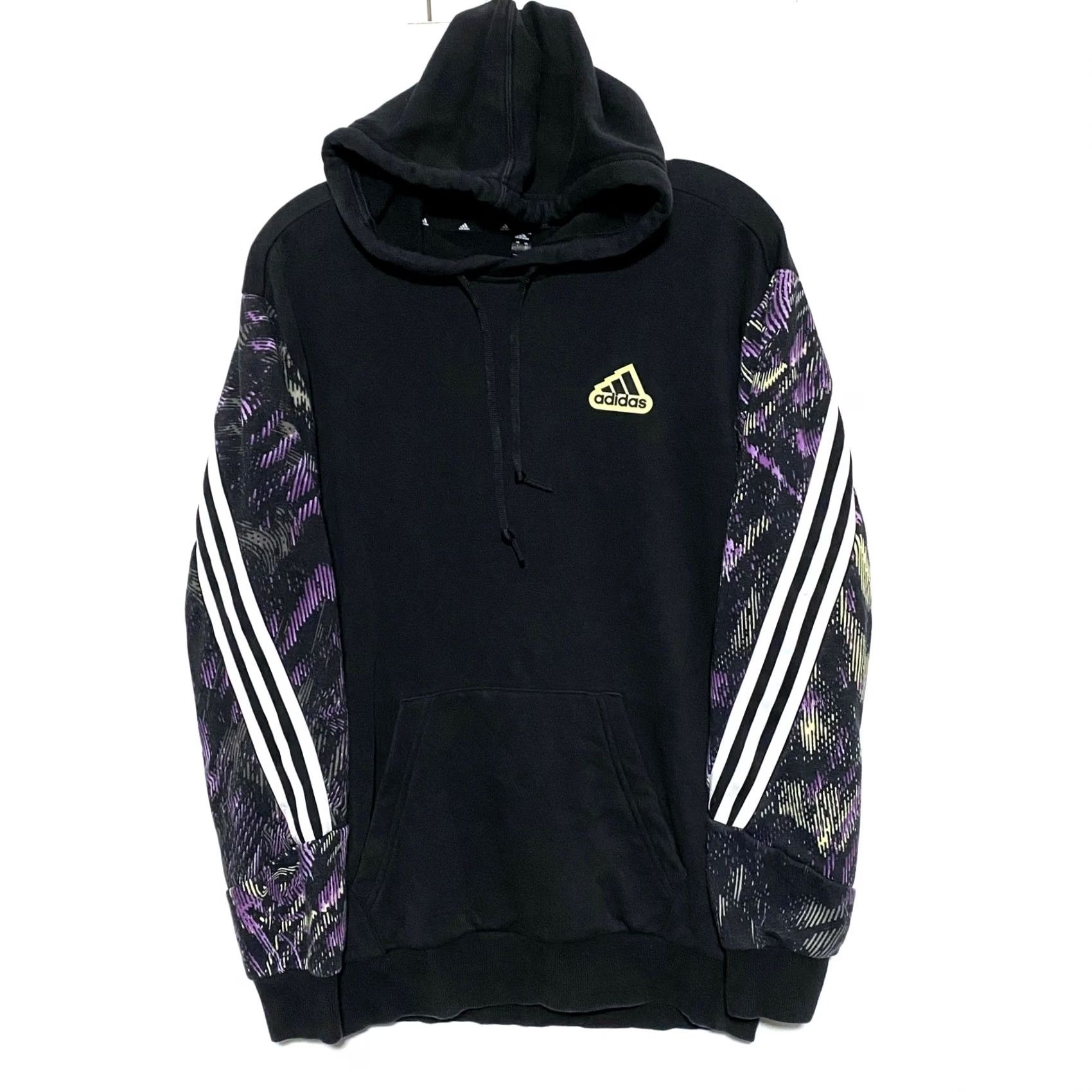 Adidas Adidas Hoodie Mens S Future Icons Hyperpulse Black Purple Retro Streetwear Sport Size US S / EU 44-46 / 1 - 2 Thumbnail