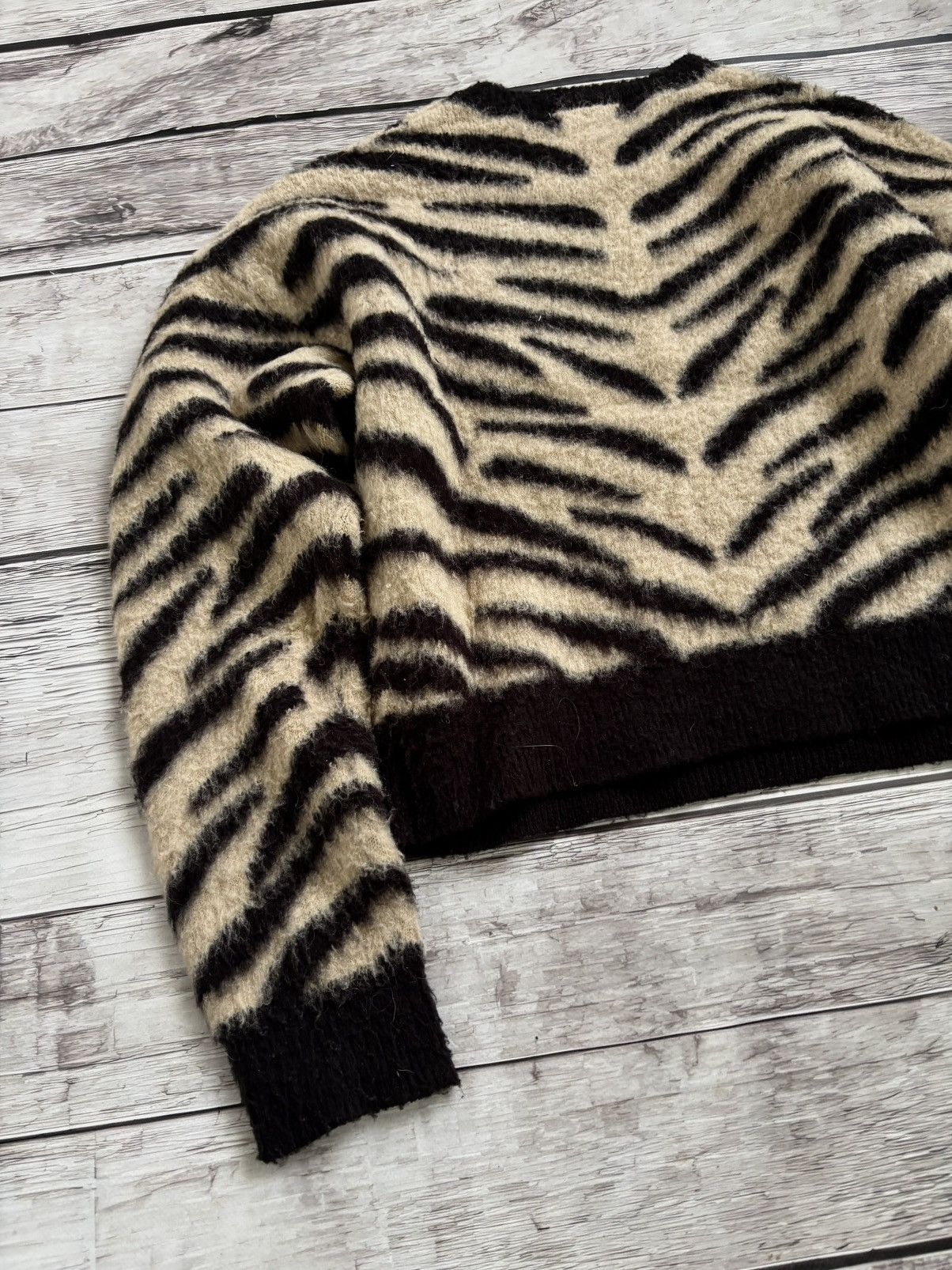 Hysteric Glamour × Yohji Yamamoto Vintage Y2K Mohair Teddy Grass Sweater Cutie Style Size US M / EU 48-50 / 2 - 6 Thumbnail