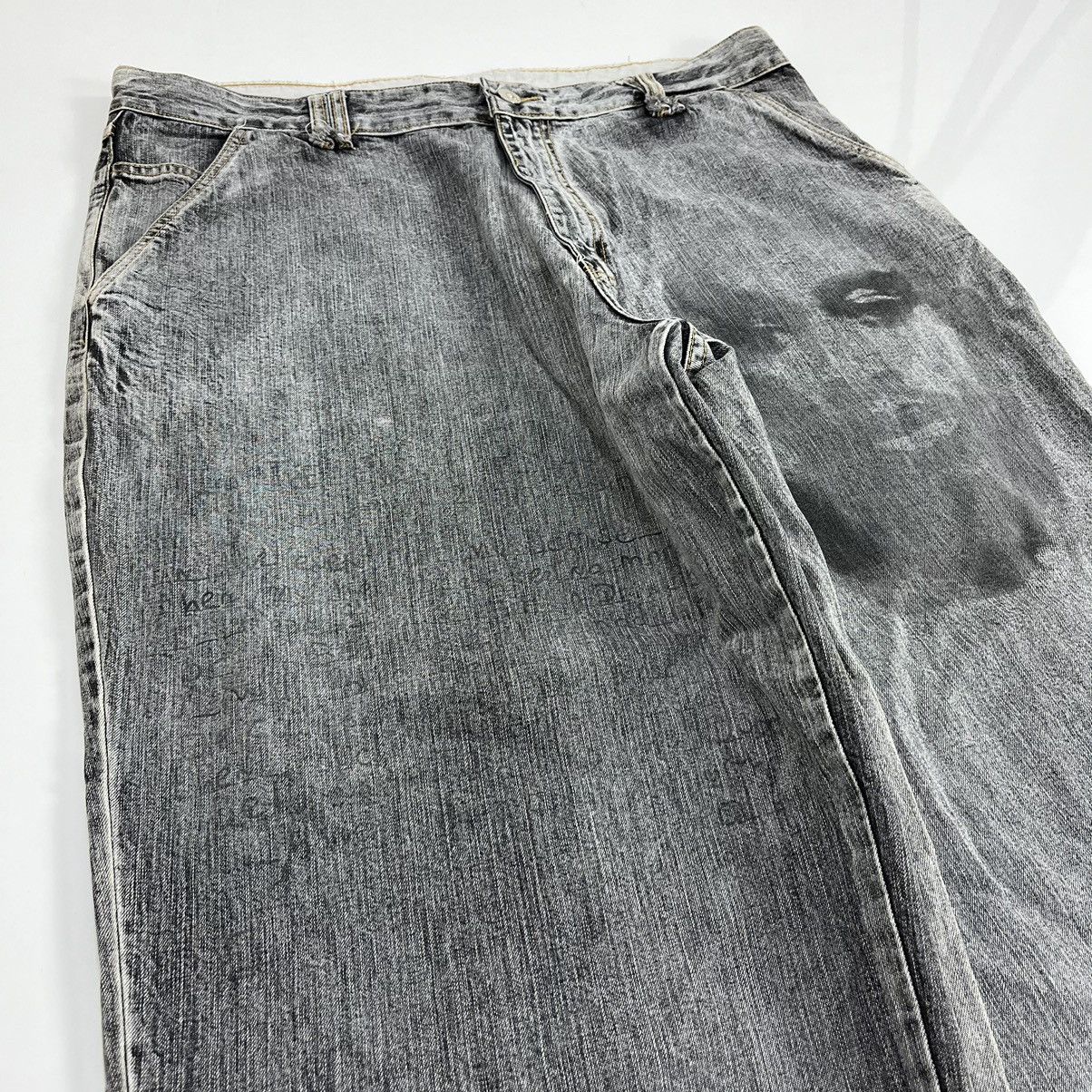 Makaveli × Vintage Vintage 2pac Makaveli Baggy Jeans Lyrics Printed Artworks Size US 40 / EU 56 - 4 Thumbnail