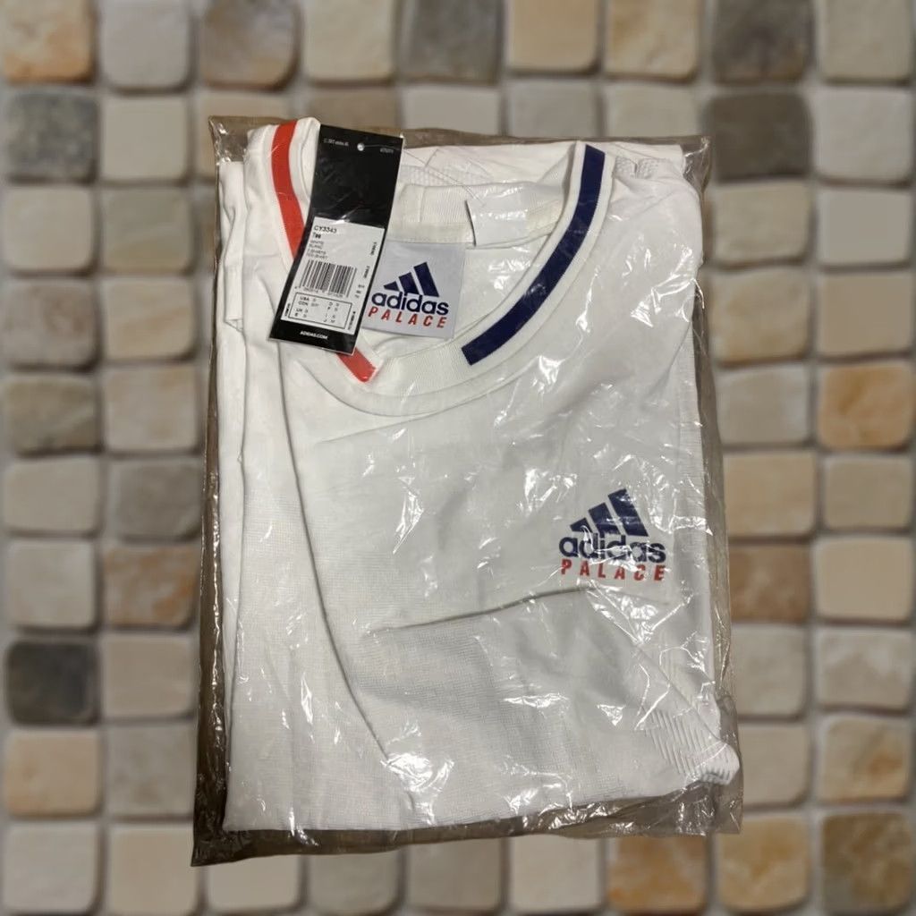 Palace Palace adidas logo print crew neck short sleeve t-shirt | Pal ace Skateboards x adidas | Men M White Shirt Size US M / EU 48-50 / 2 - 1 Thumbnail