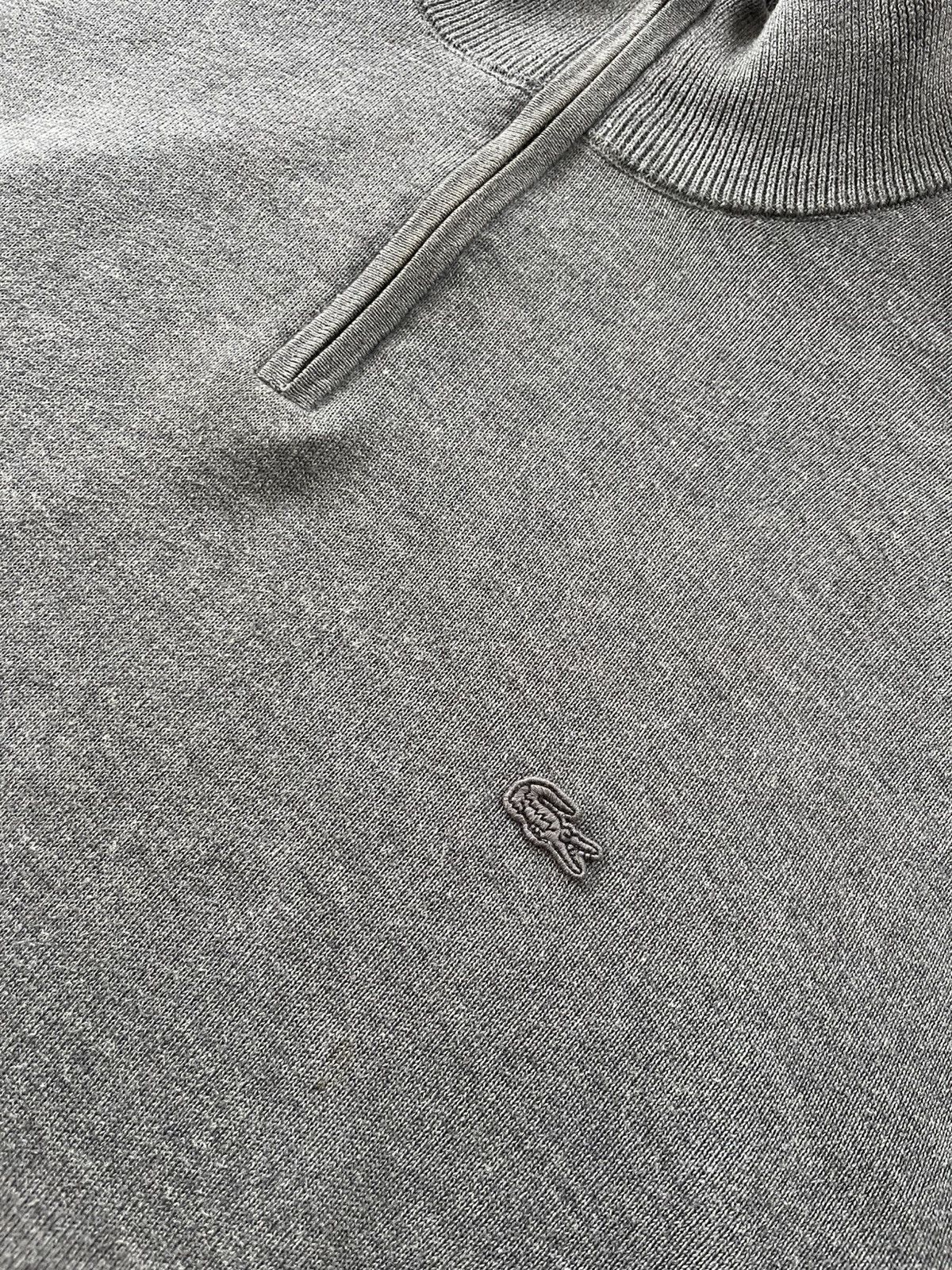 Lacoste Vintage Lacoste Grey Wool 1/3 Zip Sweater Minimalistic Y2K Size US XXL / EU 58 / 5 - 6 Thumbnail